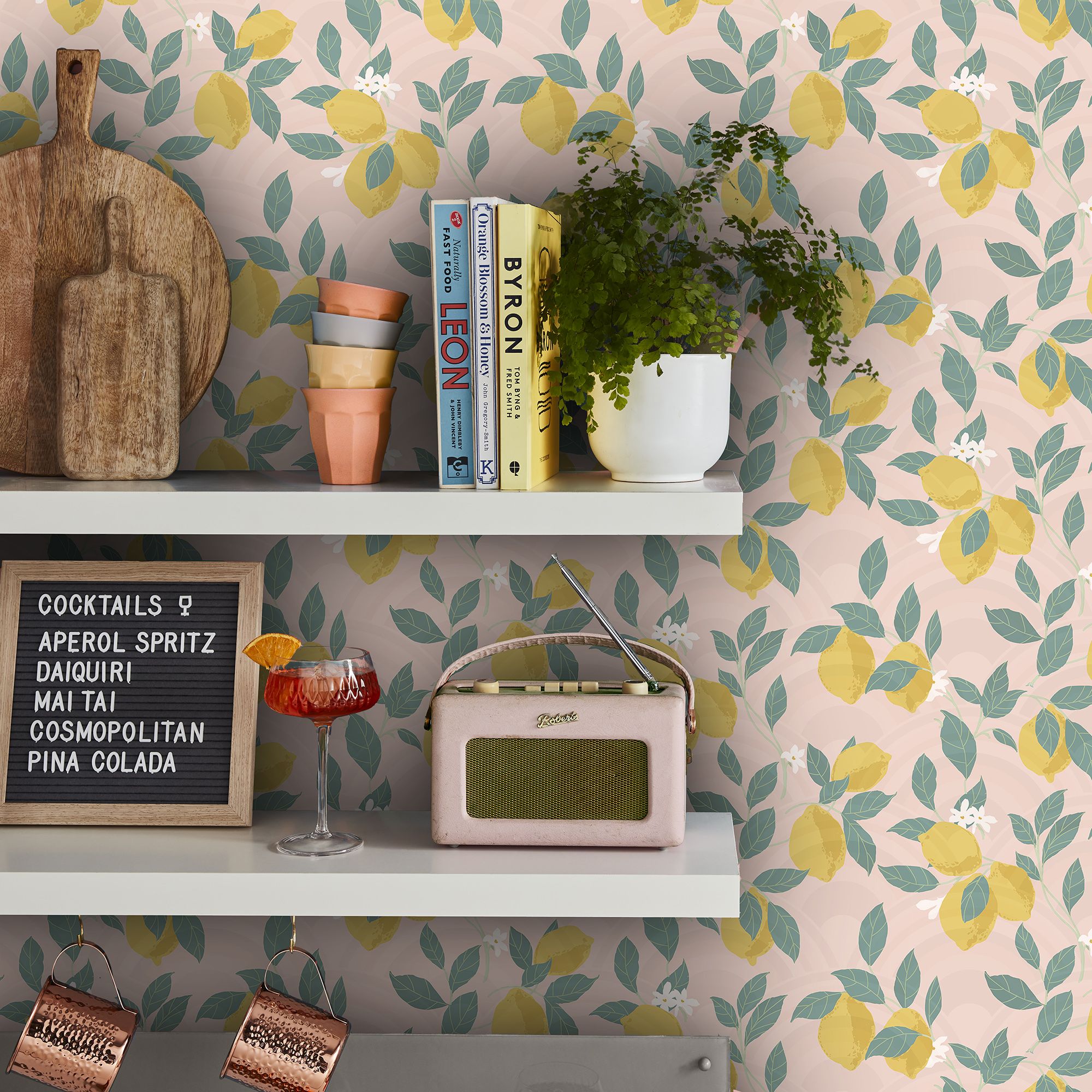 Envy Feeling Fruity Blush Lemon Smooth Wallpaper Sample