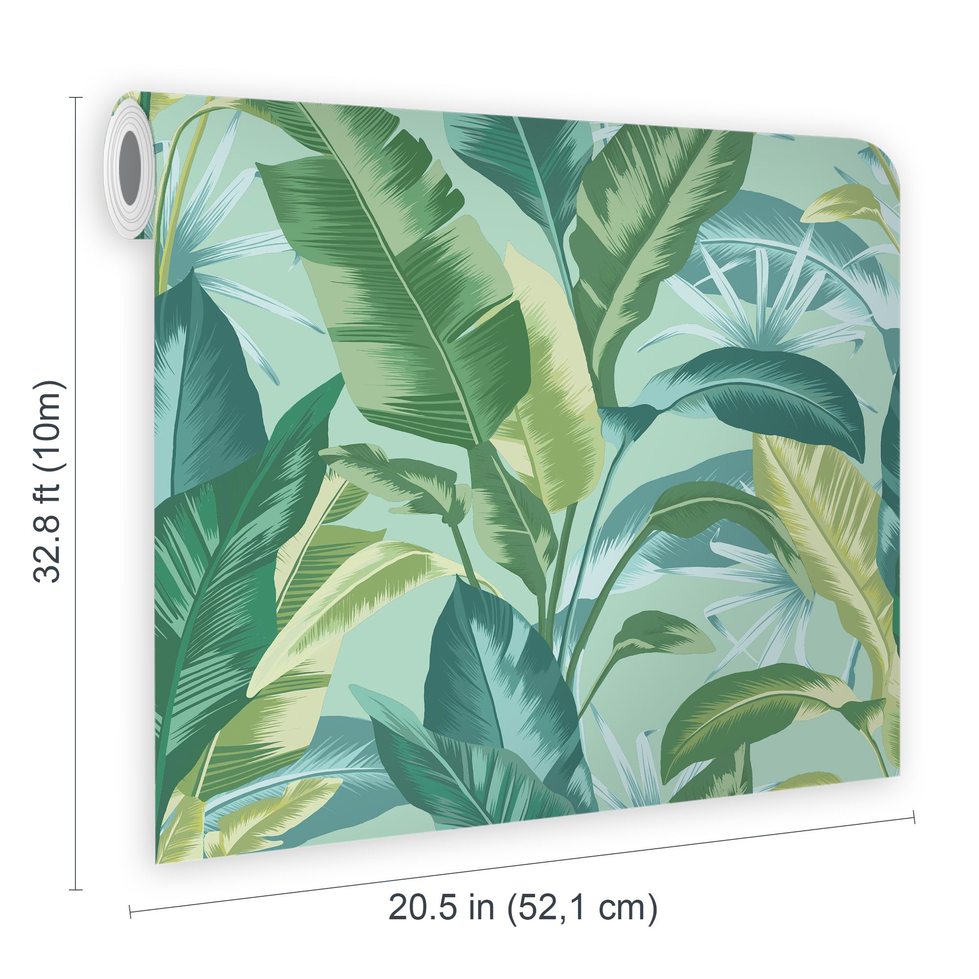 Envy Leaf It Out Midnight Tropical Smooth Wallpaper