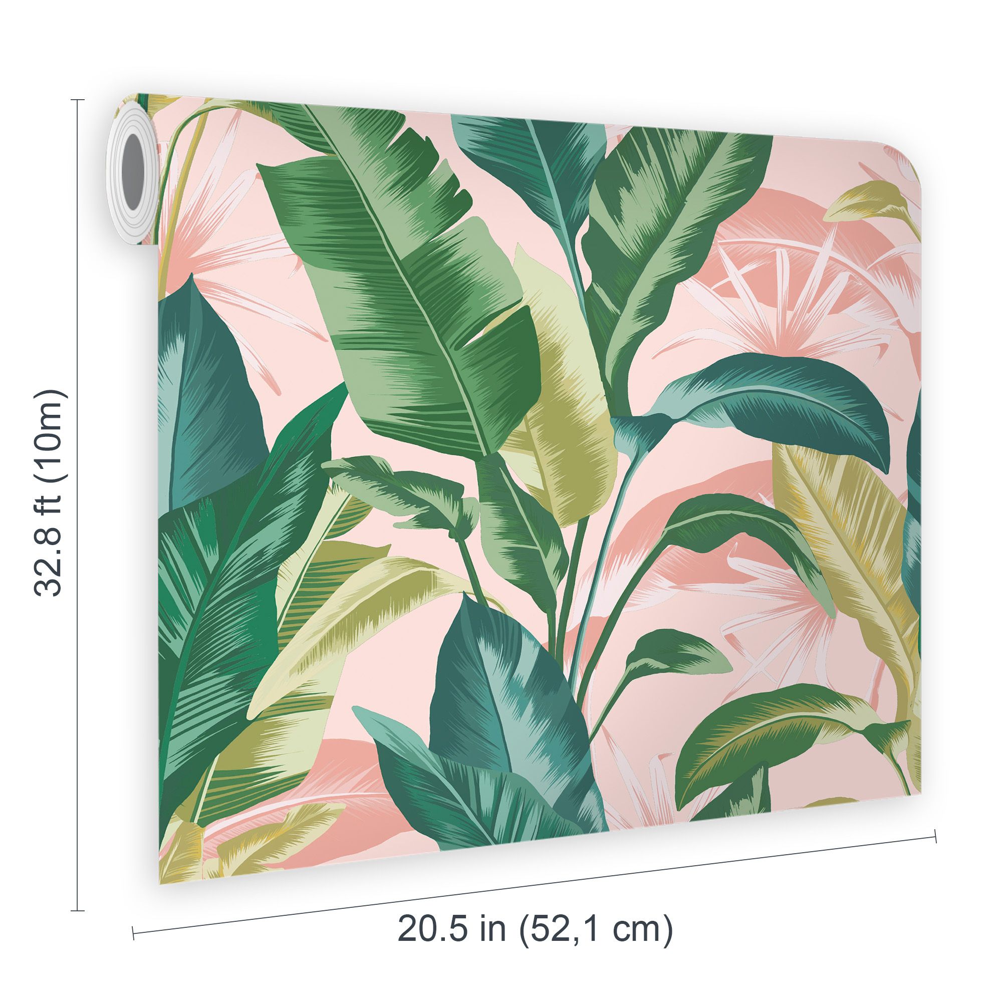 Envy Leaf It Out Sunrise Tropical Smooth Wallpaper