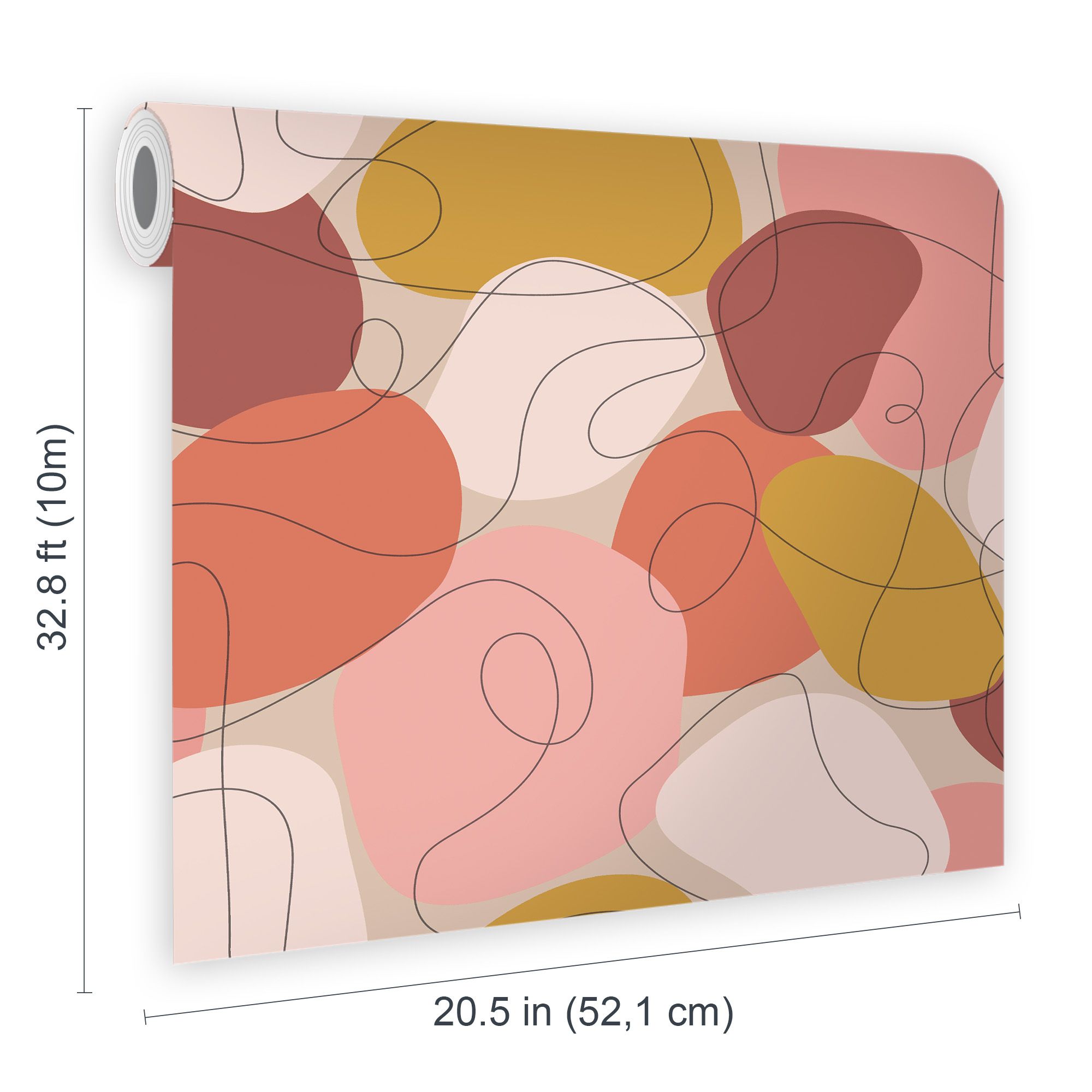 Envy Mood Peachy Abstract Smooth Wallpaper