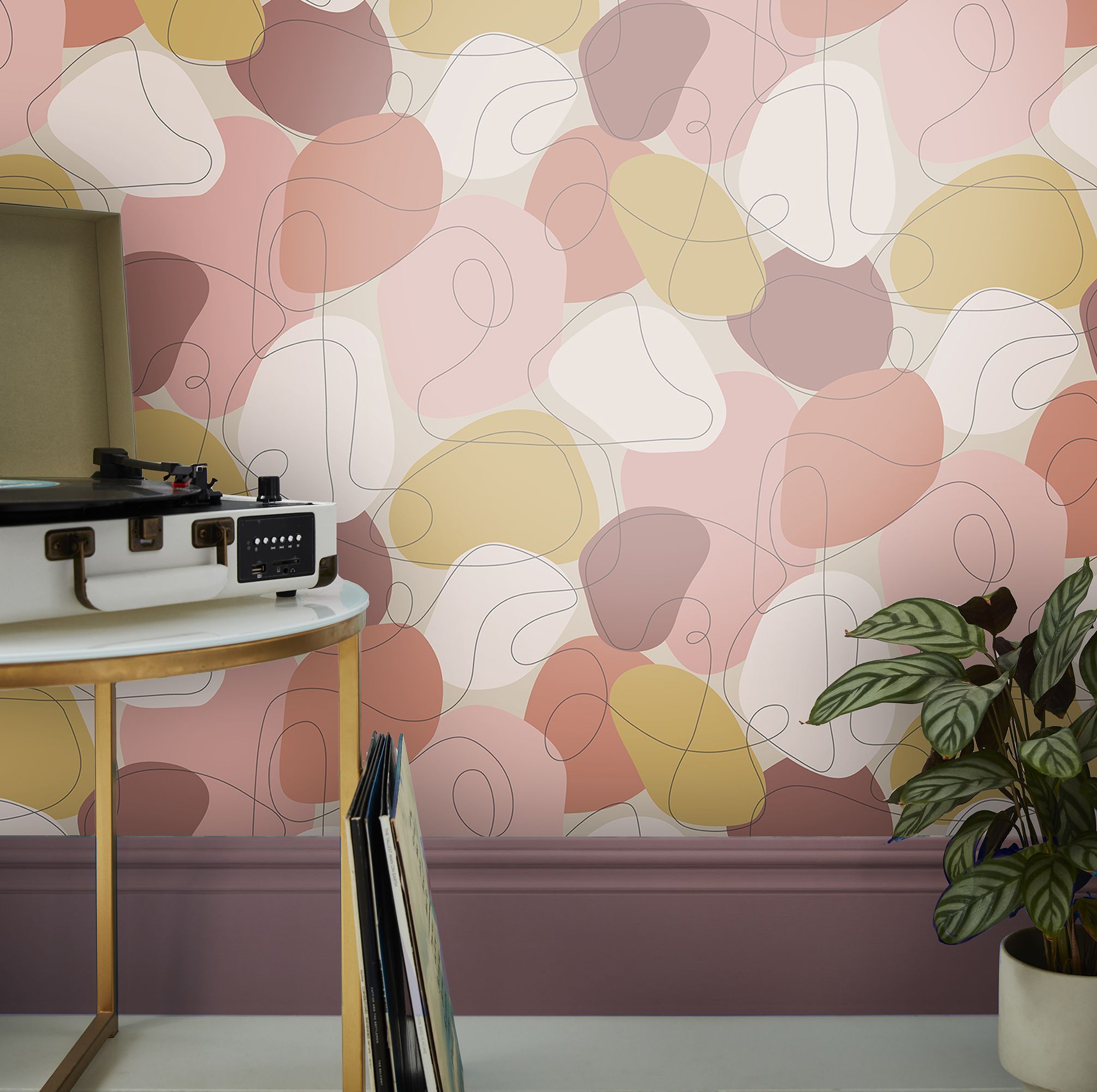 Envy Mood Peachy Abstract Smooth Wallpaper