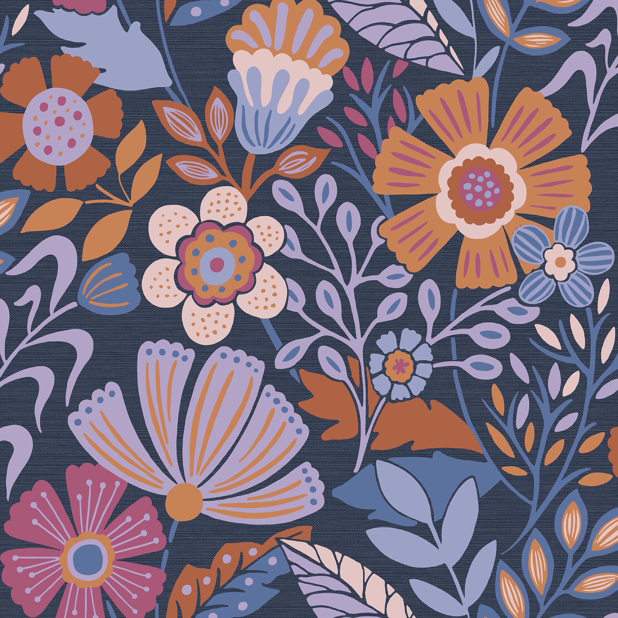 Envy Oopsy Daisy Multicolour Floral Smooth Wallpaper