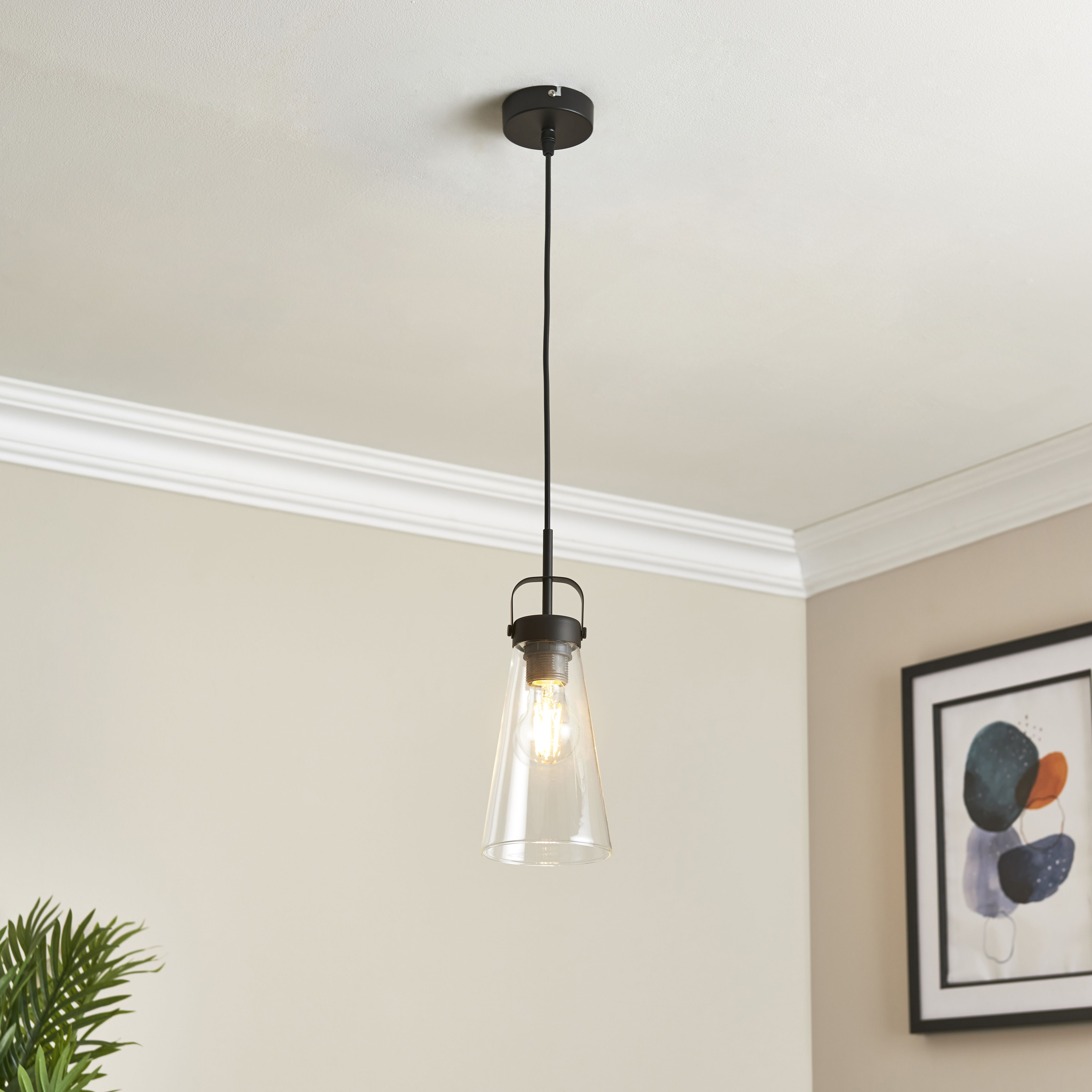 Enzo Matt Pendant ceiling light, (Dia)120mm
