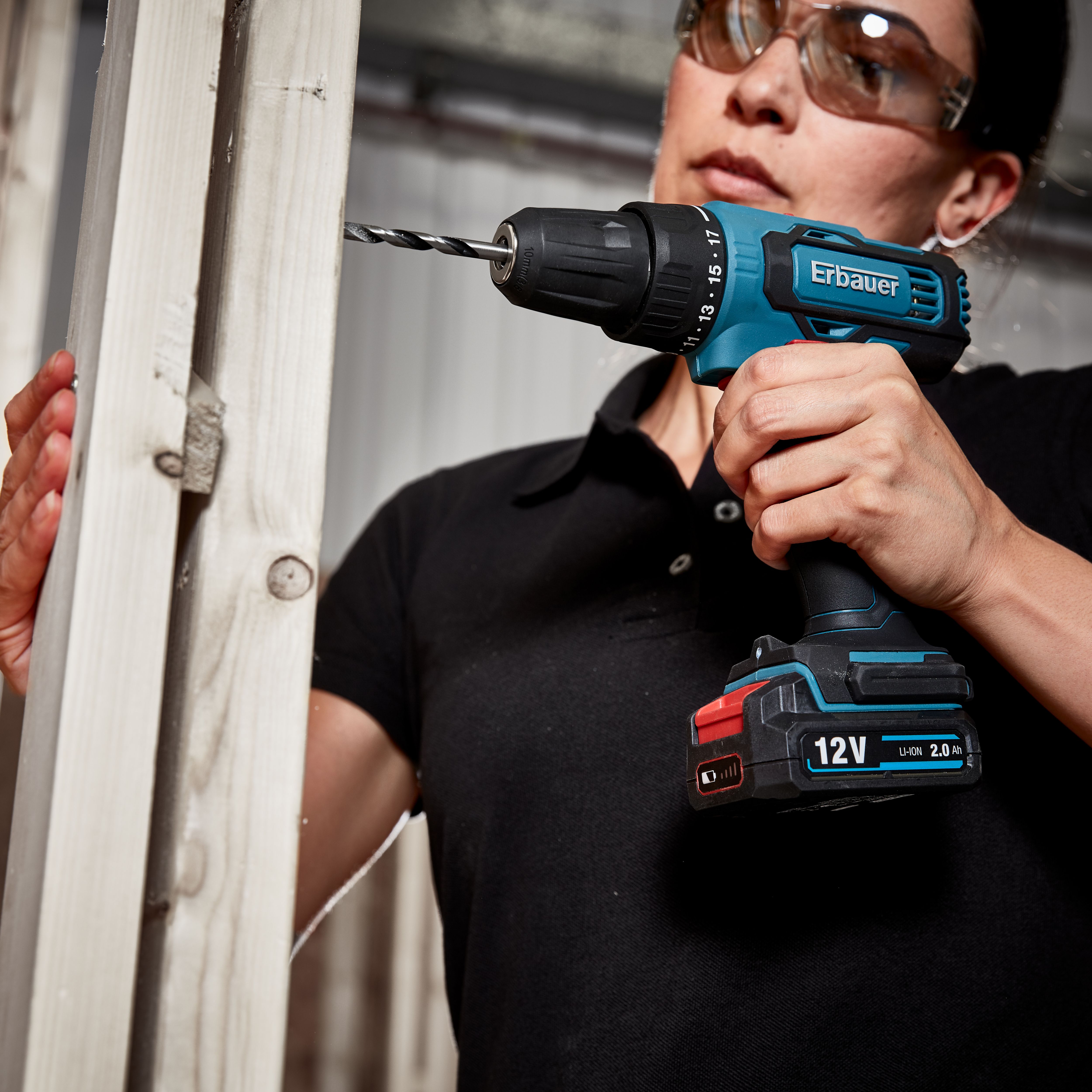 Erbauer 12V 2 x 2Ah Li-ion Cordless Drill driver EDD12-Li-2