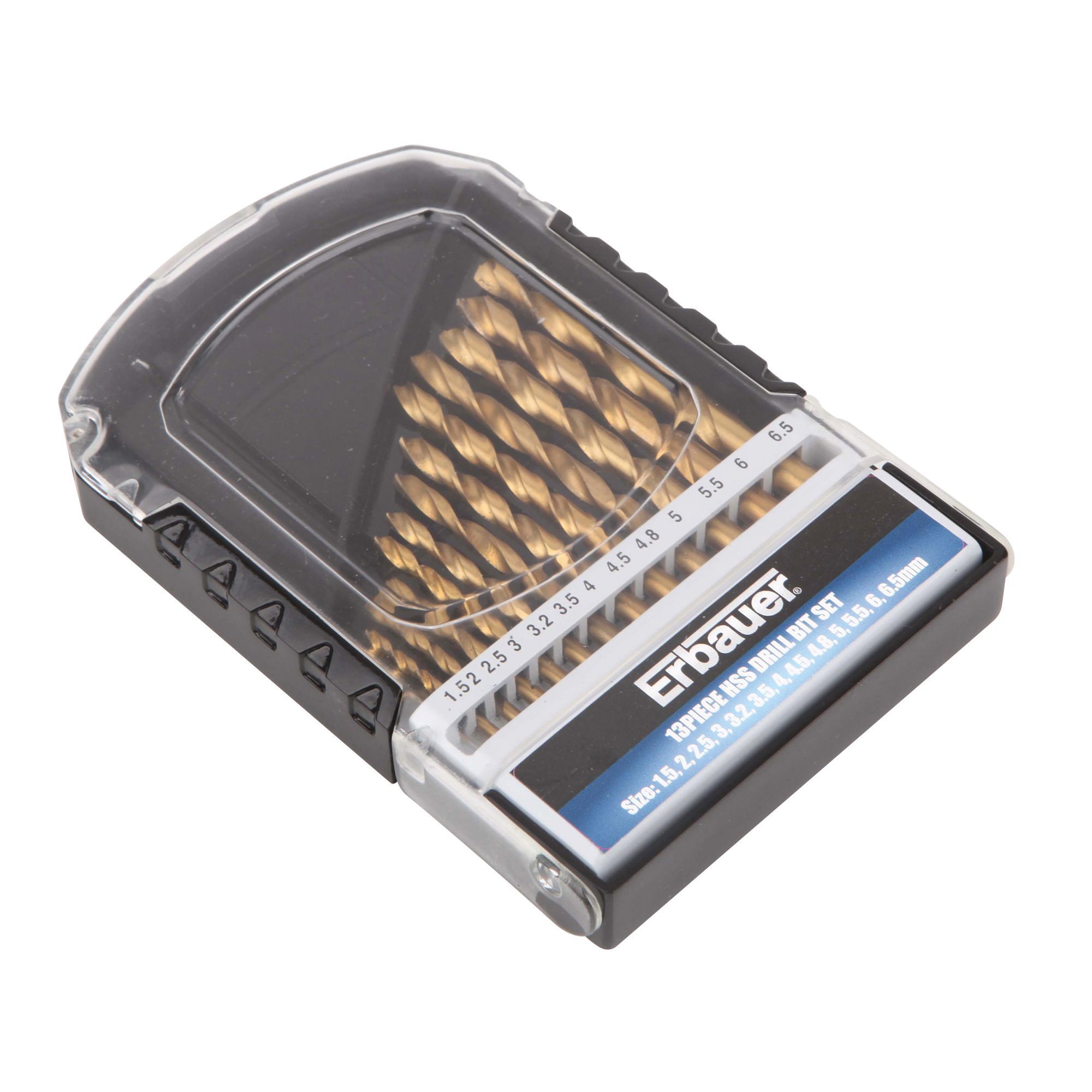 Erbauer 13 piece Metal Drill bit set