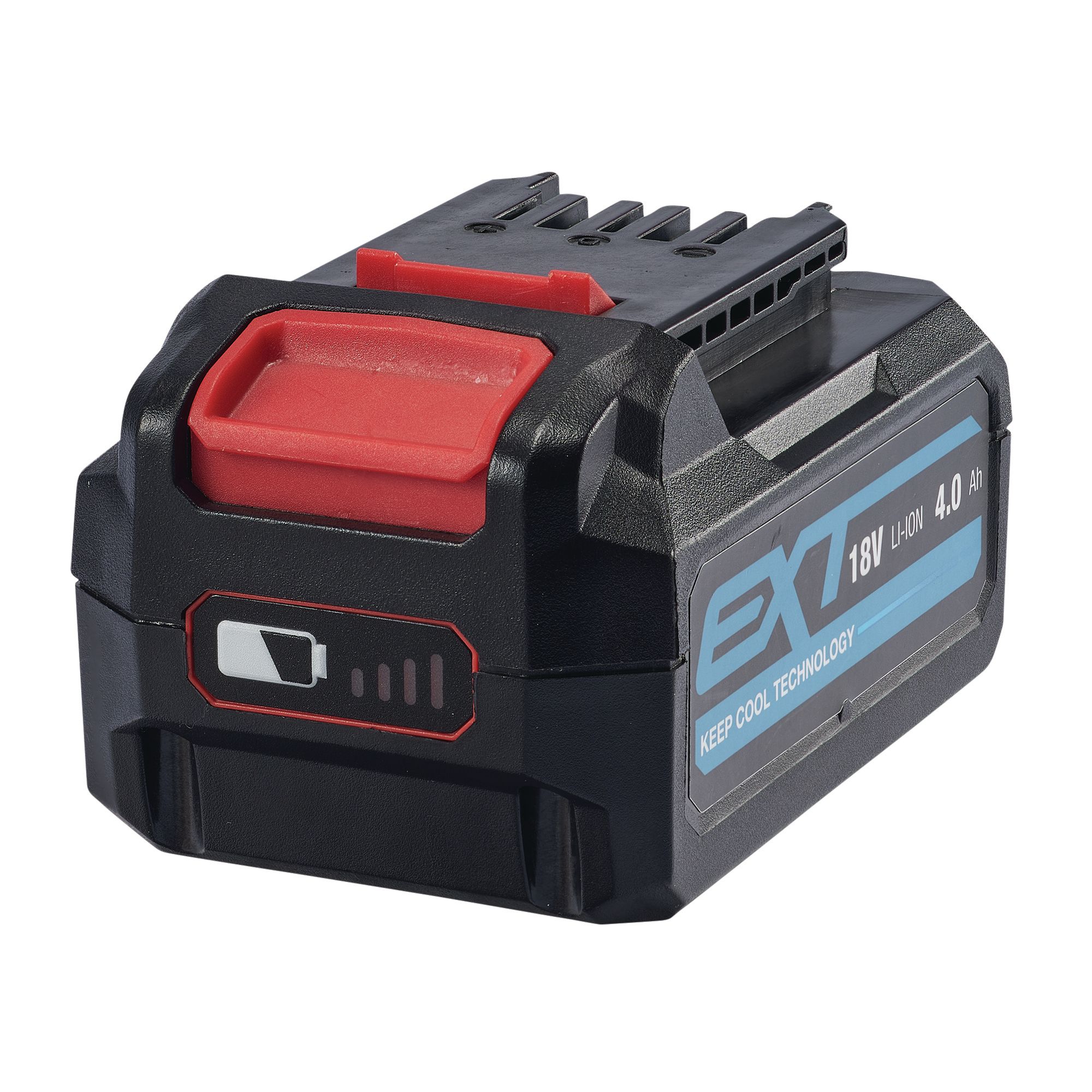 Erbauer 18V 2 x 4Ah Li ion EXT keep cool Battery charger with batteries EBAT18 Li 4 EMC18 Li Tradepoint