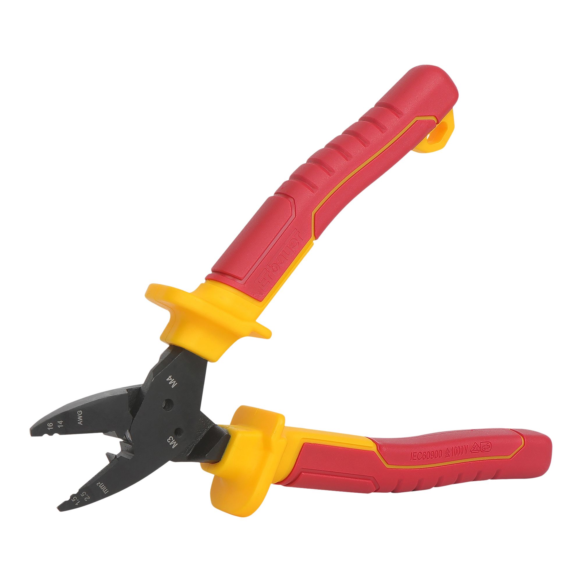 Erbauer 190mm Red Diagonal/side cutter