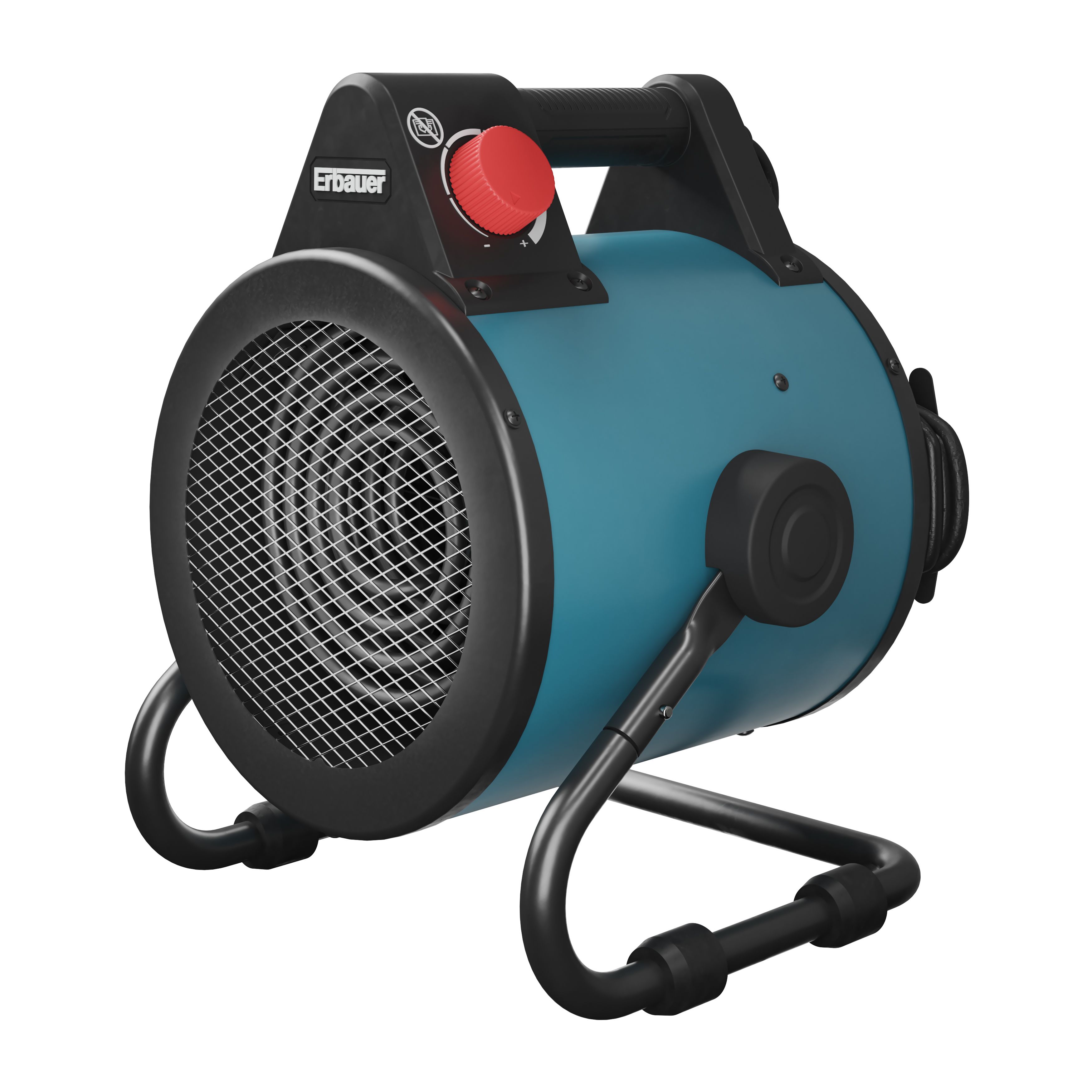 Erbauer Electric 2500W Blue, black u0026 red Freestanding PTC workshop heater |  Tradepoint