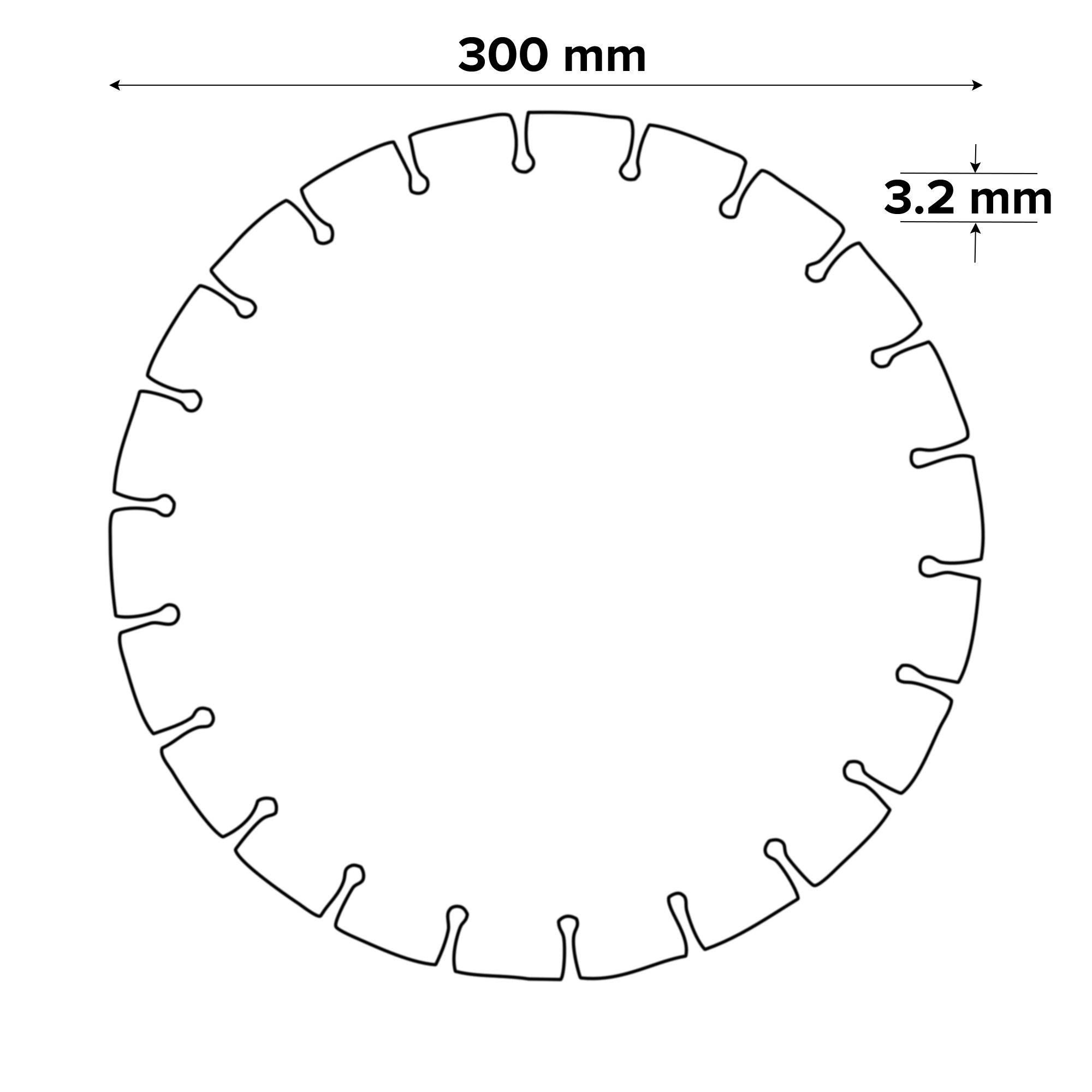Erbauer 300mm x 20mm Segmented diamond blade
