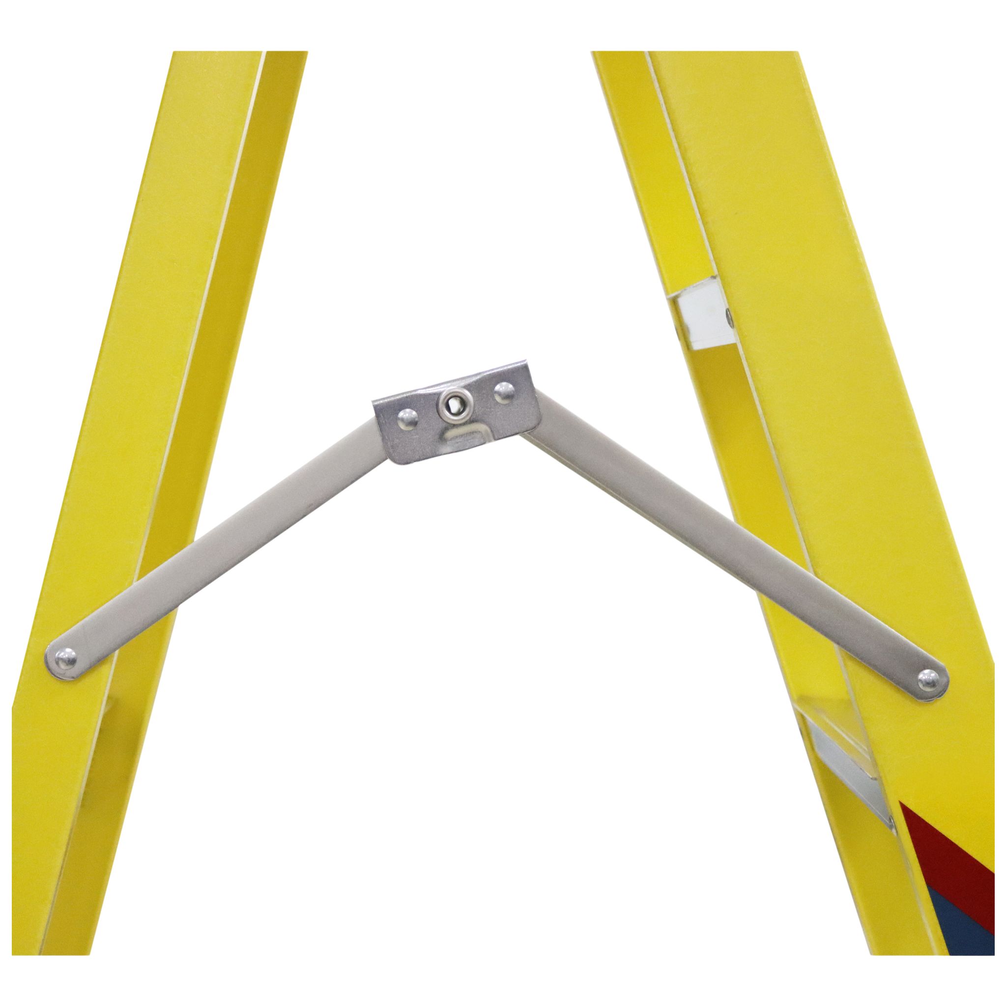 Erbauer 4 tread Aluminium, fibreglass & plastic Swing back step Ladder (H)1.07m
