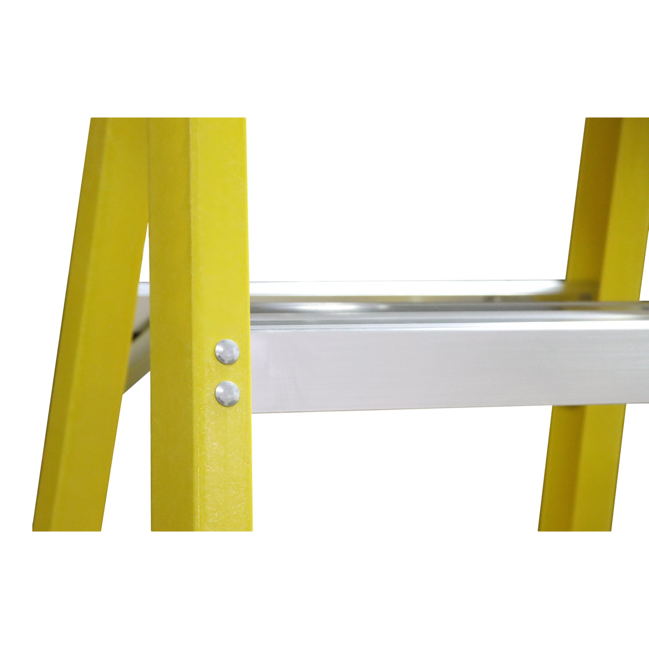 Erbauer 4 tread Aluminium, fibreglass & plastic Swing back step Ladder (H)1.07m