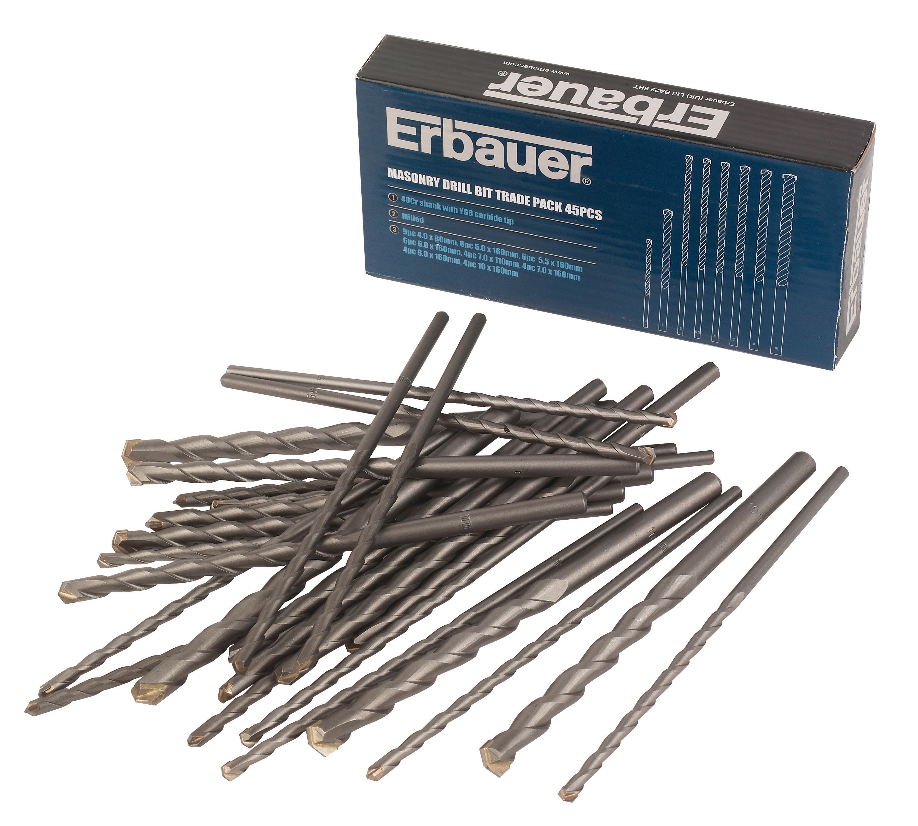 Erbauer sds drill discount bits