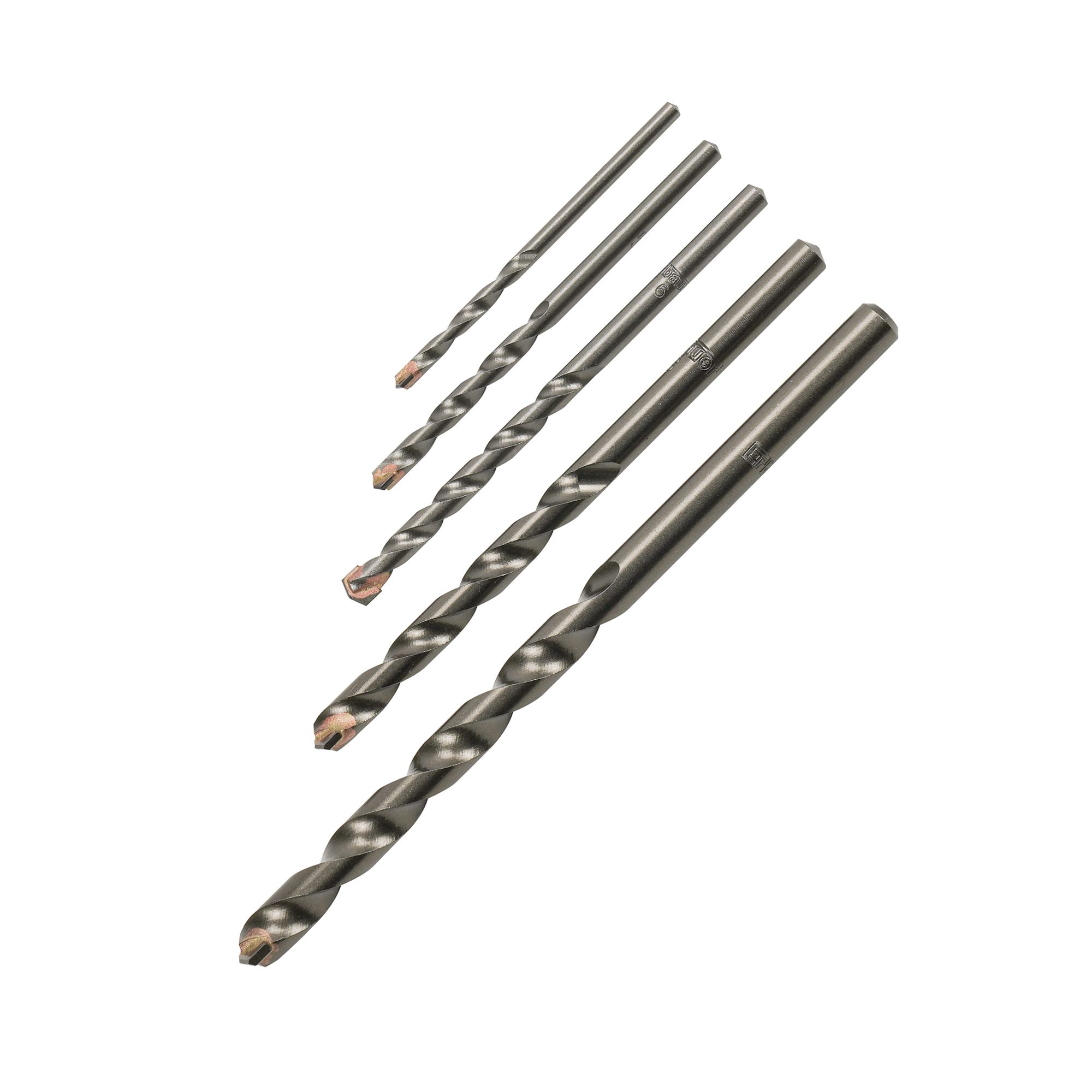 Erbauer 5 piece Round Masonry Drill bit set | Tradepoint