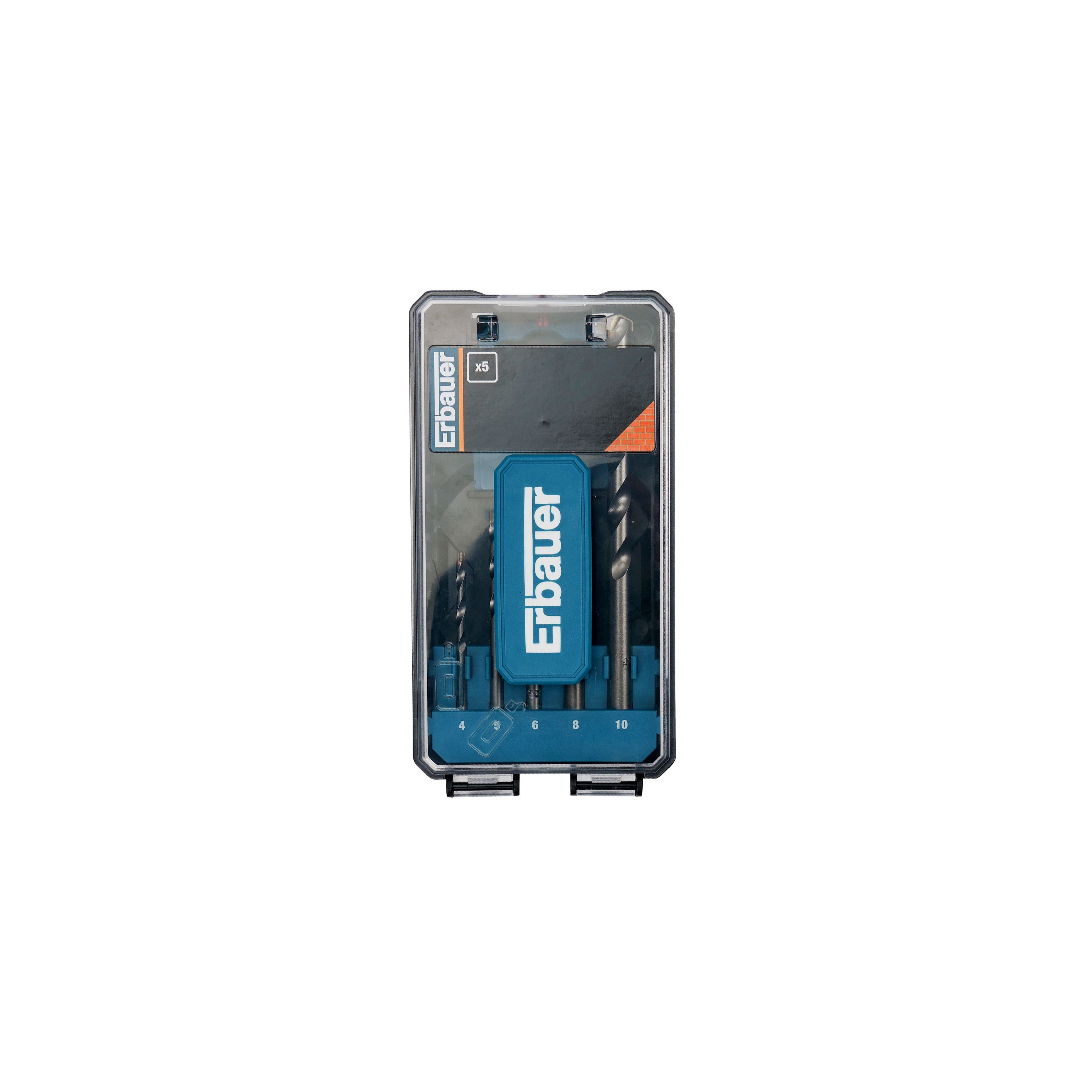 Erbauer 5 piece Round Masonry Drill bit set | Tradepoint