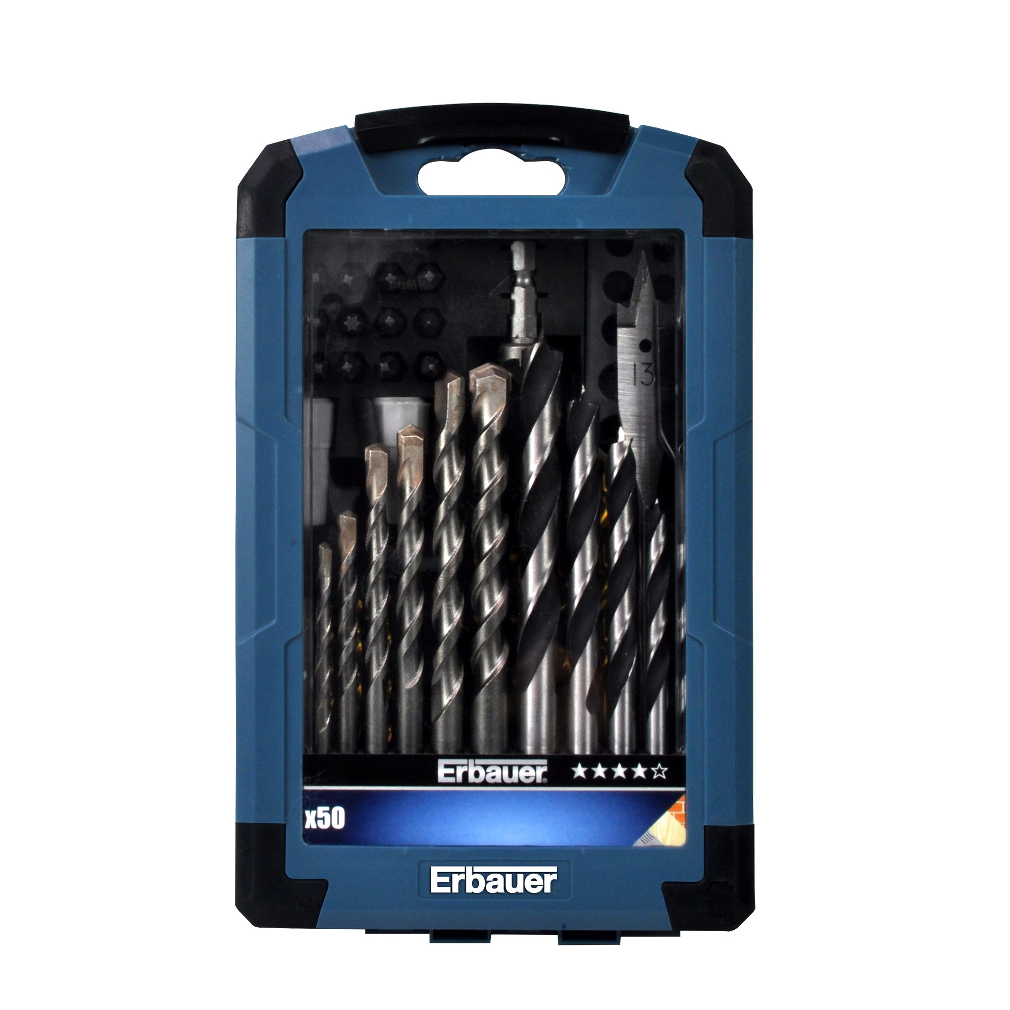 Erbauer straight shank hss deals drill bits 25 piece set