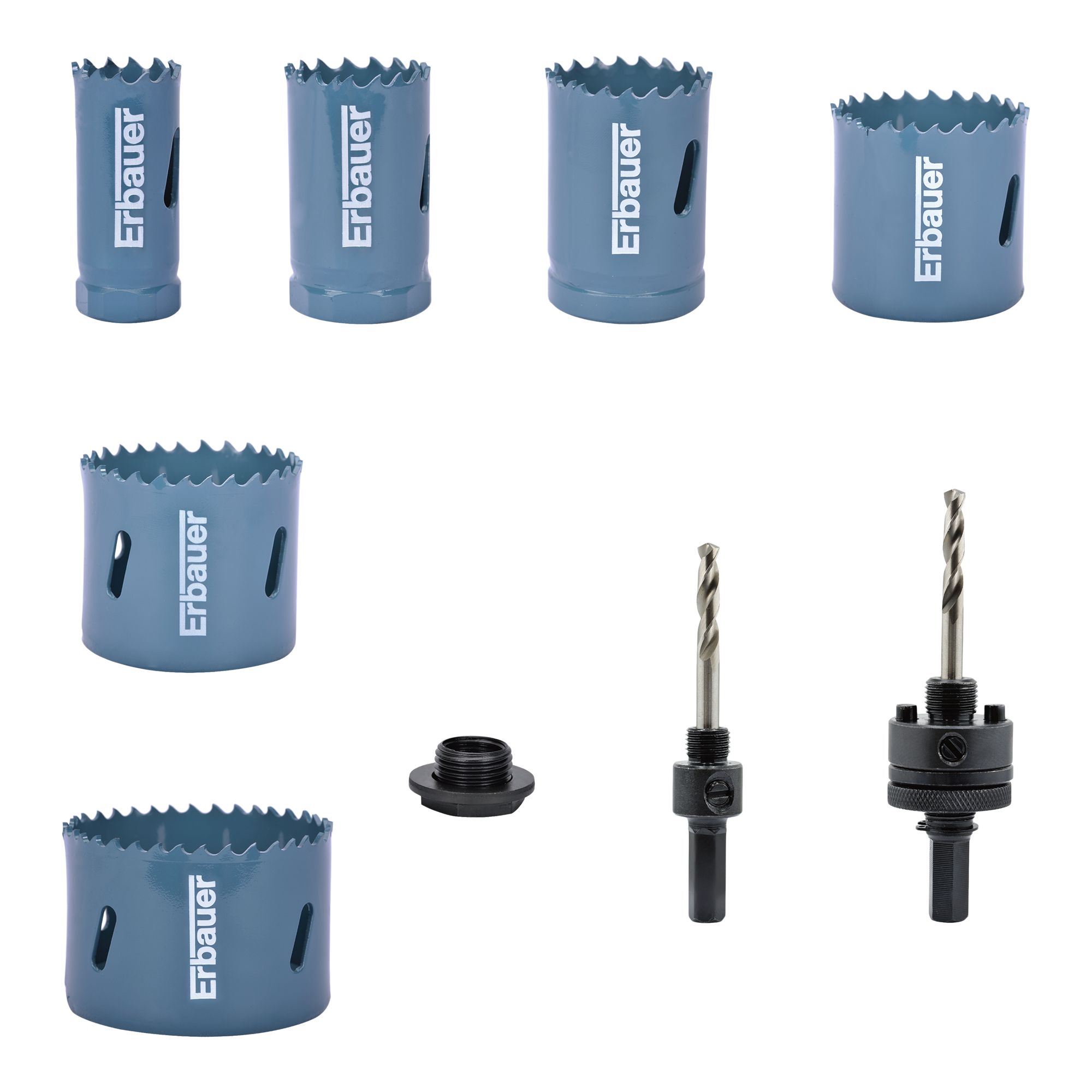 ERBAUER BI-METAL HOLESAW 11PC SET ELEC