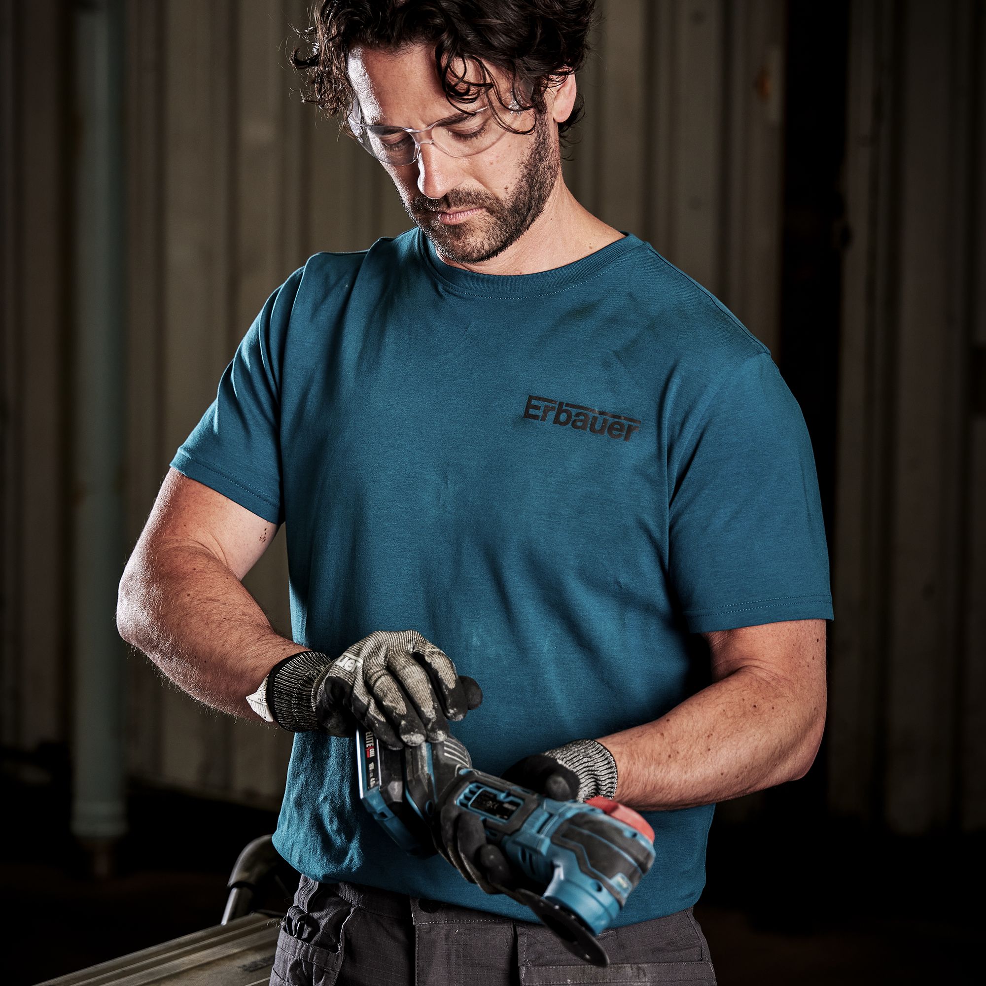 Erbauer Blue T-shirt Large