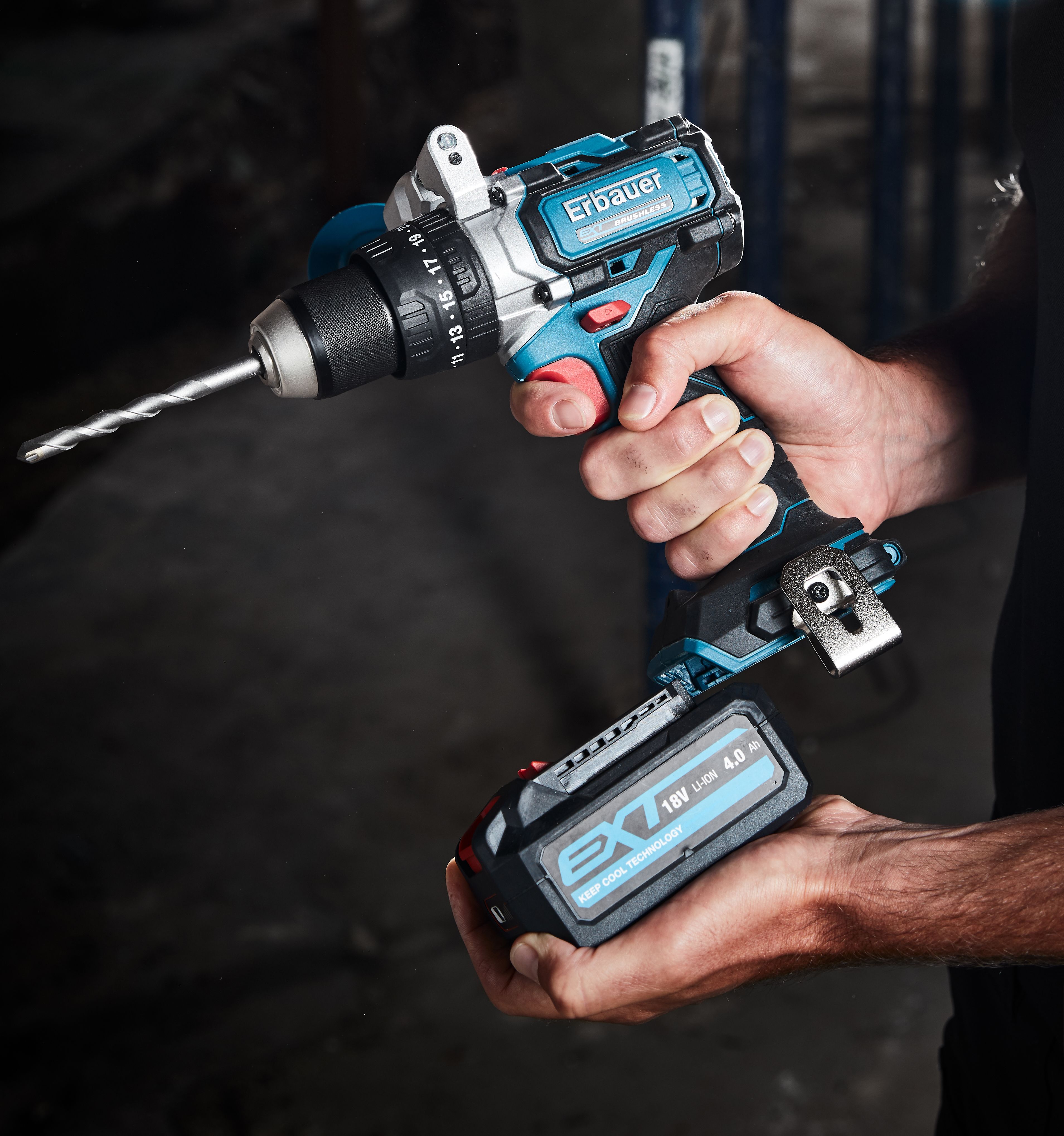 Erbauer Combi drill