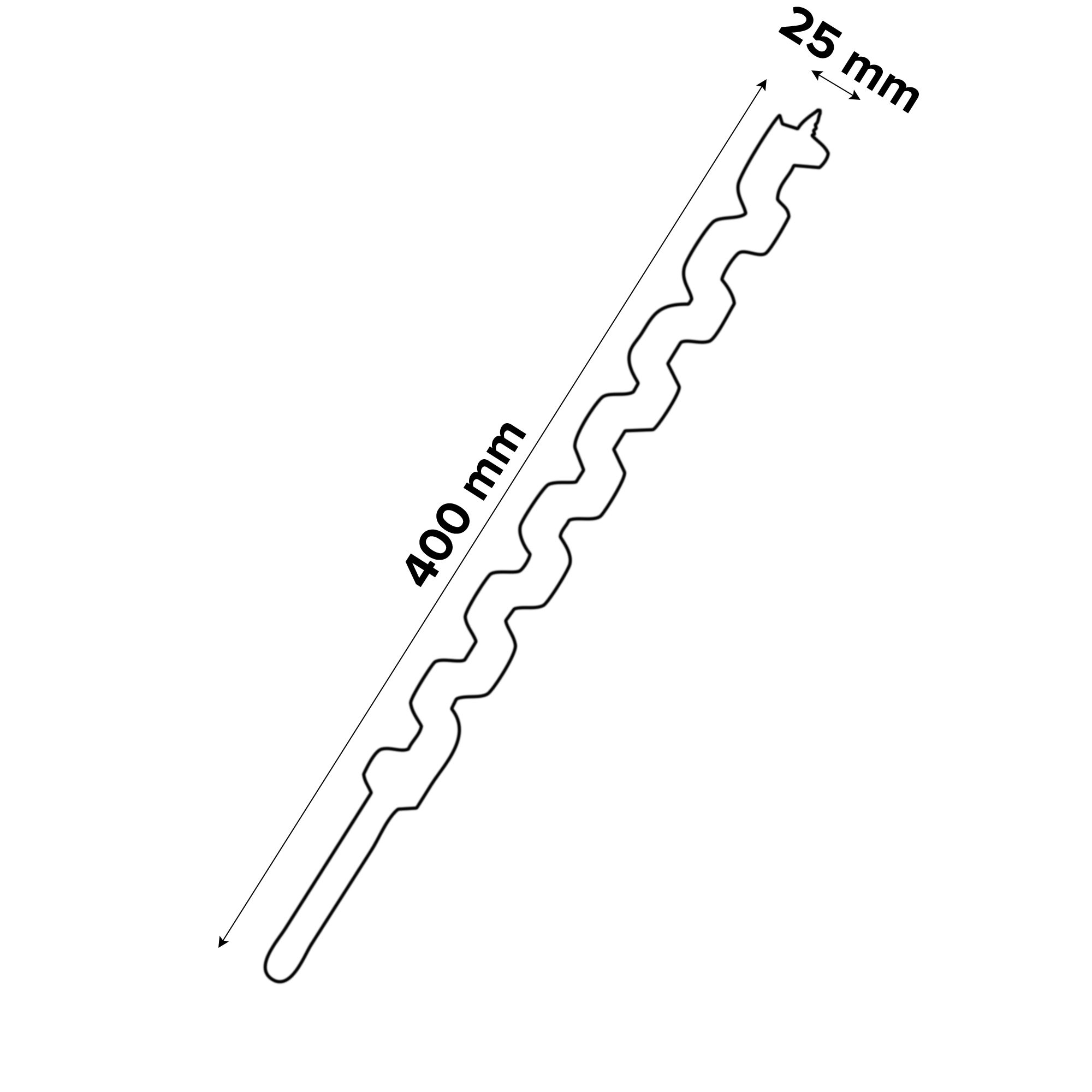 Erbauer DRL44495 Wood drill bit (Dia)25mm