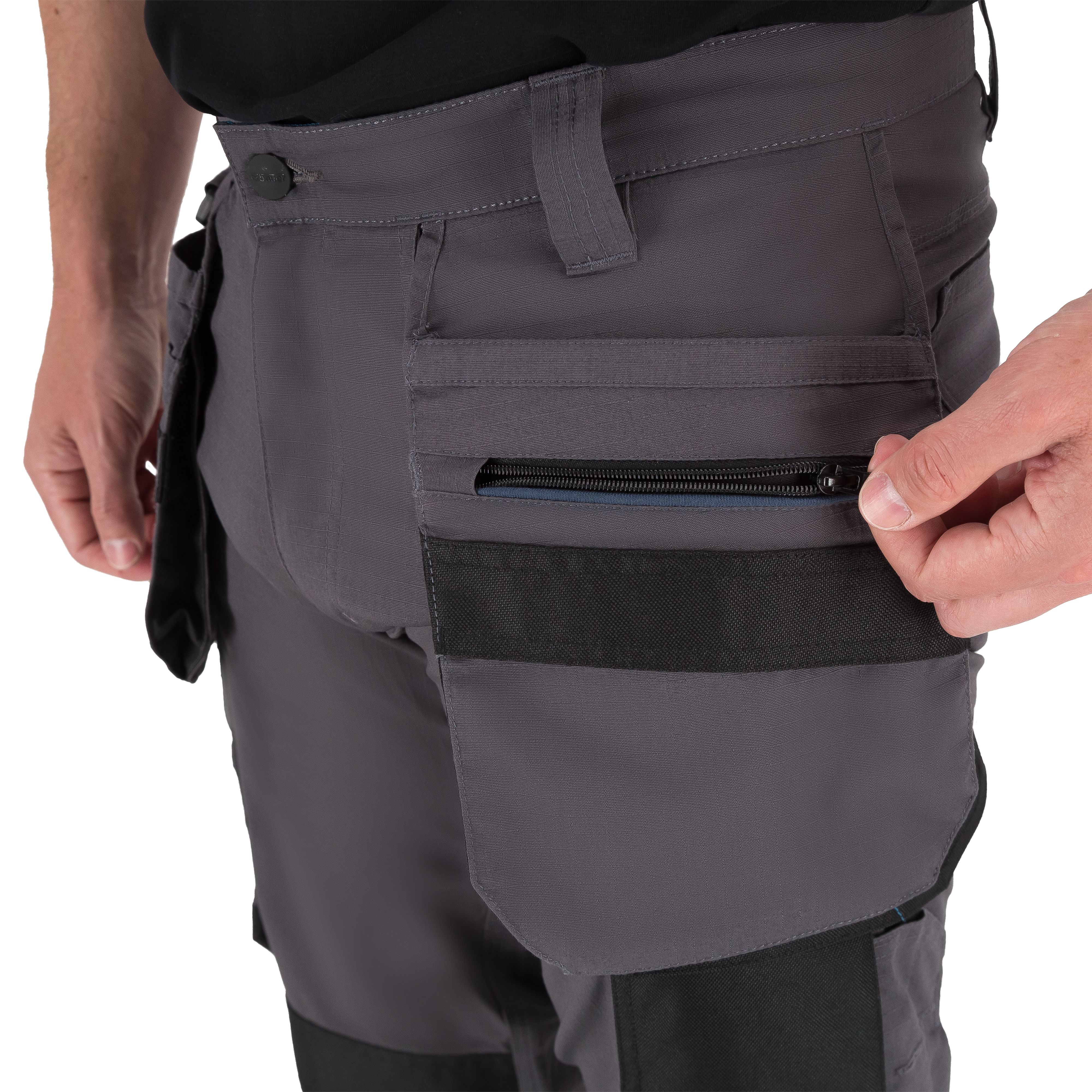 Erbauer EHPT30 Grey Men's Holster pocket trousers, W38" L32" (XXL)