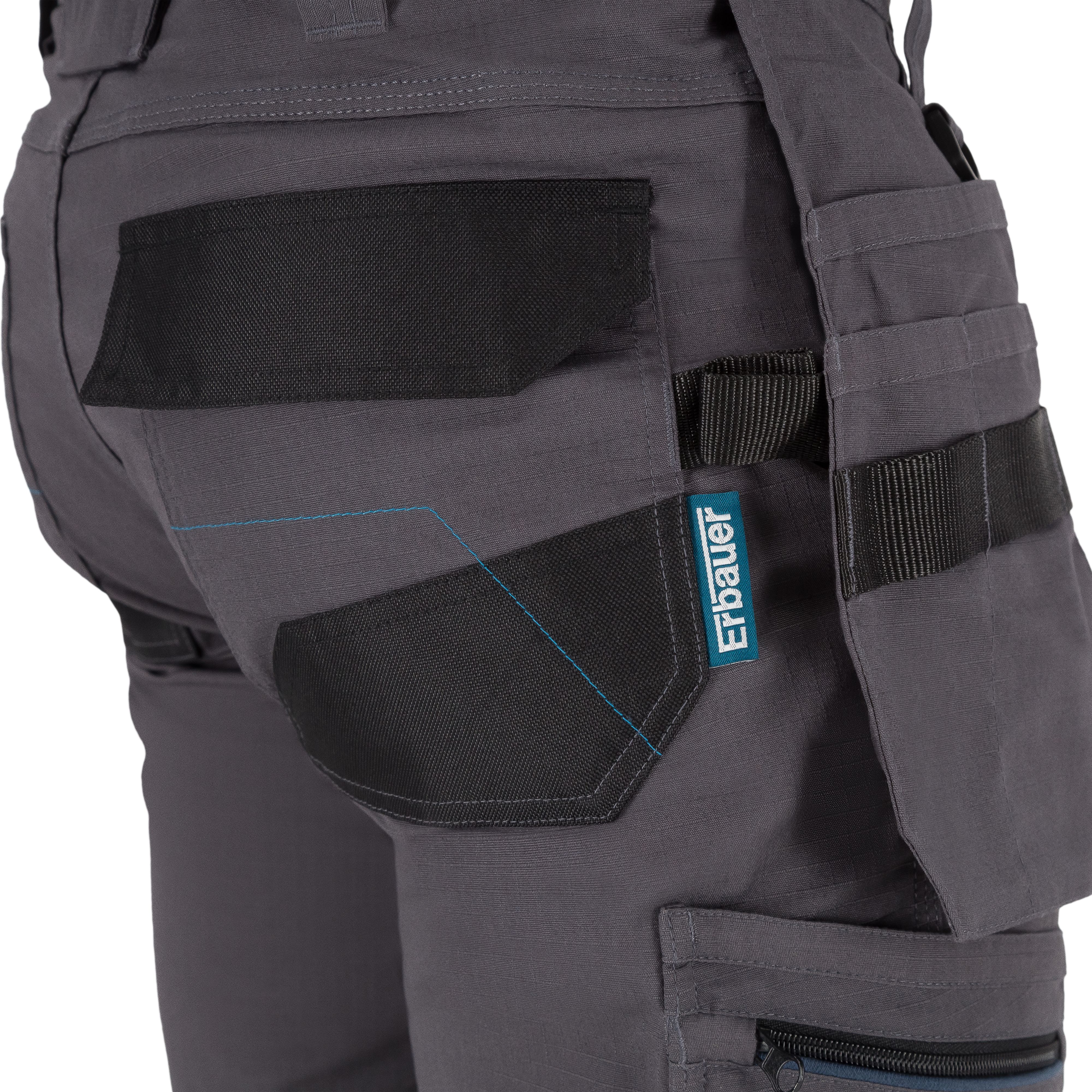 Erbauer EHPT30 Grey Men's Holster pocket trousers, W38" L32" (XXL)