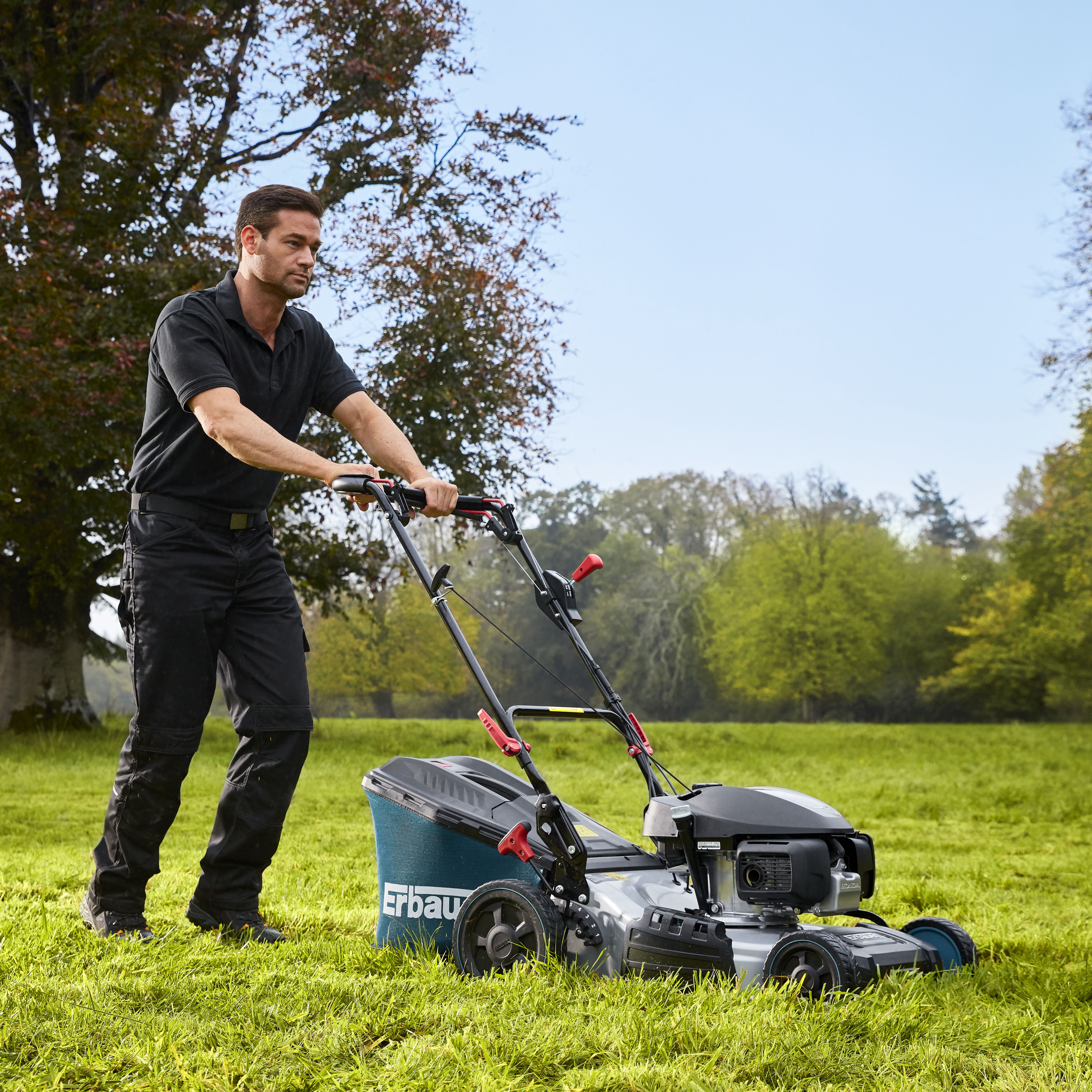 Petrol rotary deals lawnmower