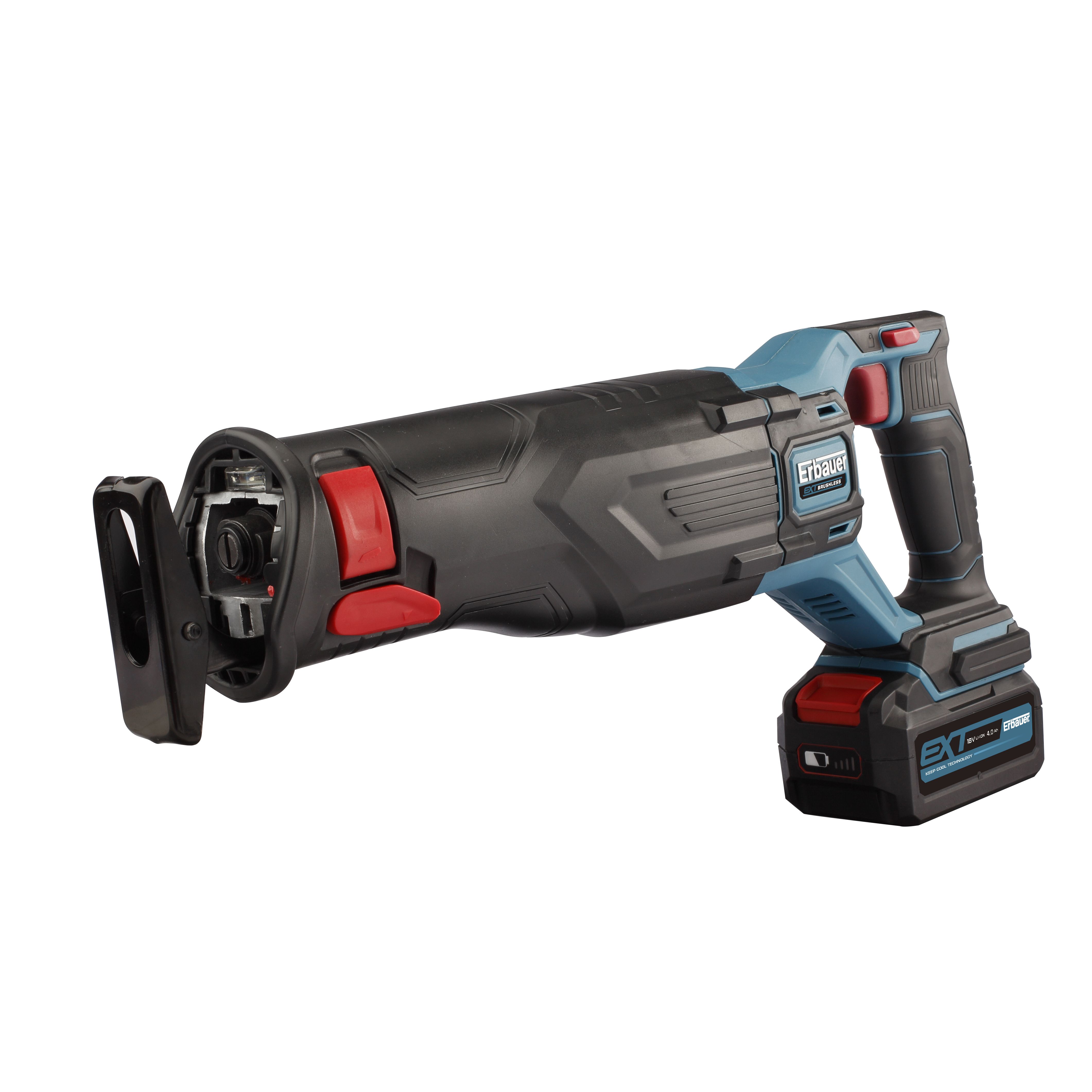 Erbauer EXT 18V 4Ah Liion Cordless Reciprocating saw 1 battery ERS18