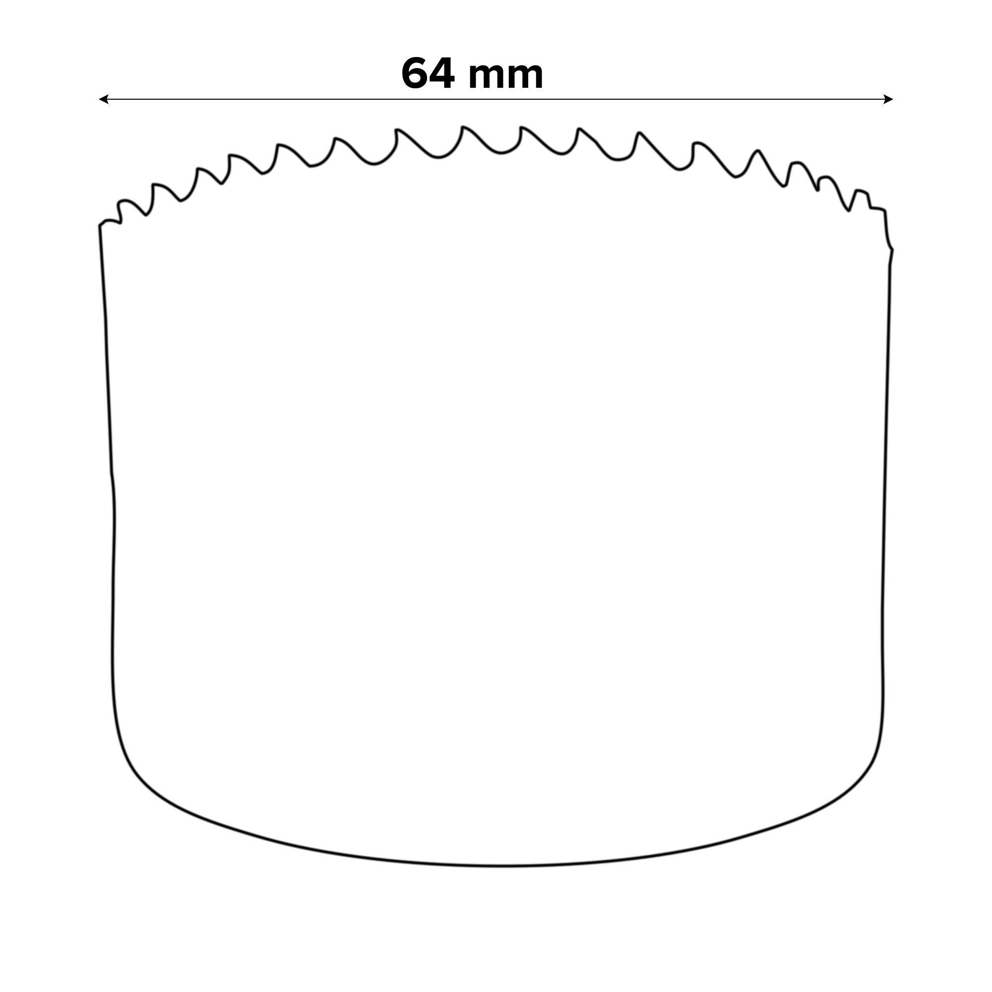 Erbauer M3 bi-metal Holesaw (Dia)64mm