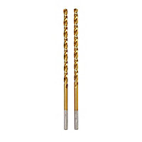 Erbauer Metal Drill bit (Dia)4mm (L)119mm, Pack of 2