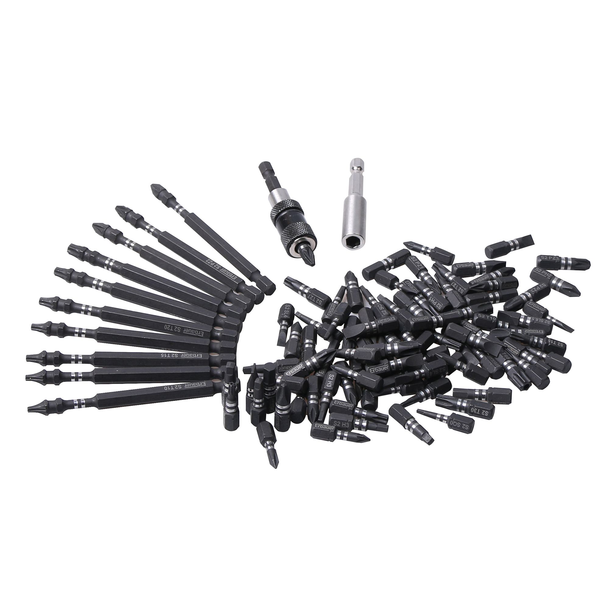 Erbauer mixed impact screwdriver bit set new arrivals