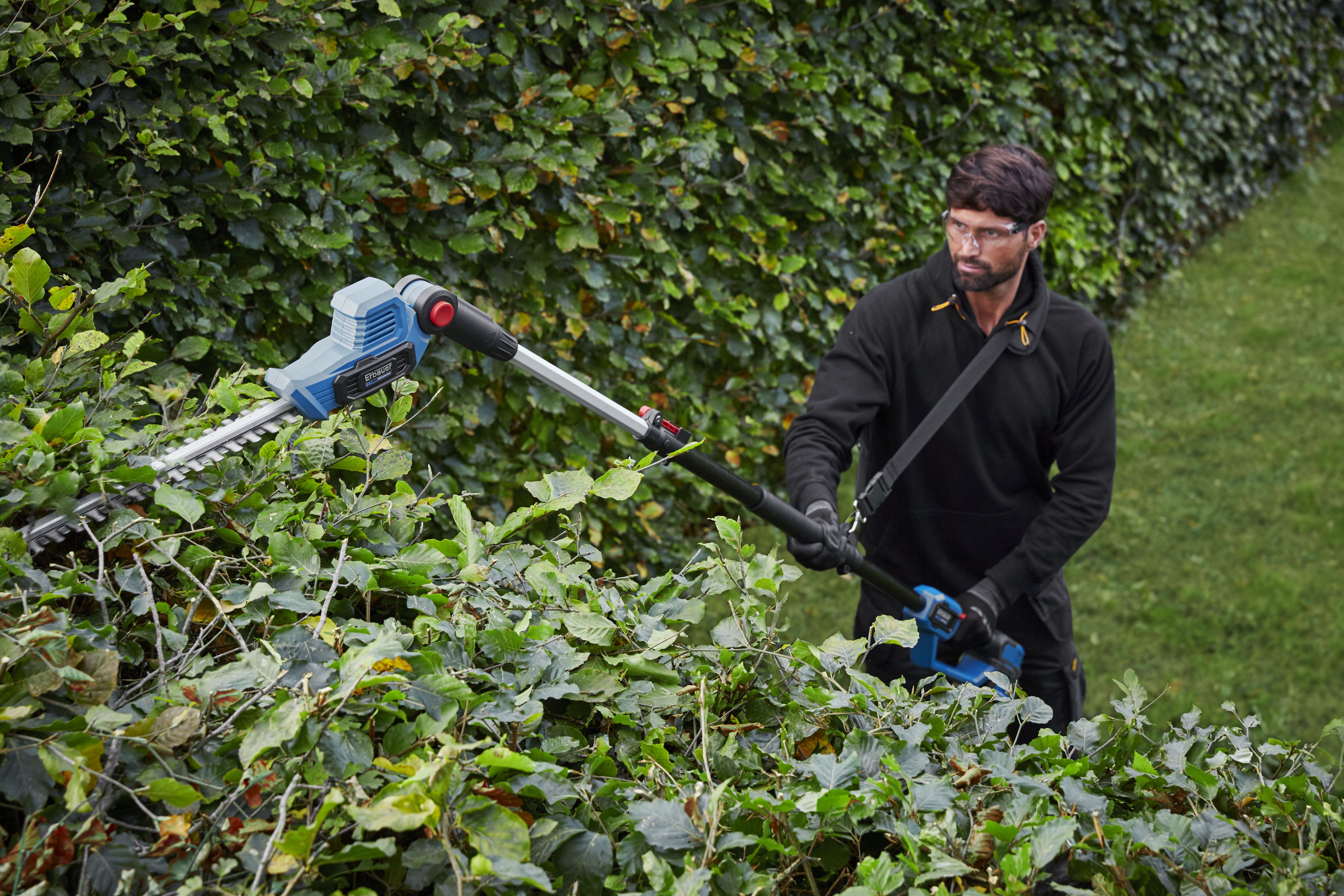 18v pole store hedge trimmer