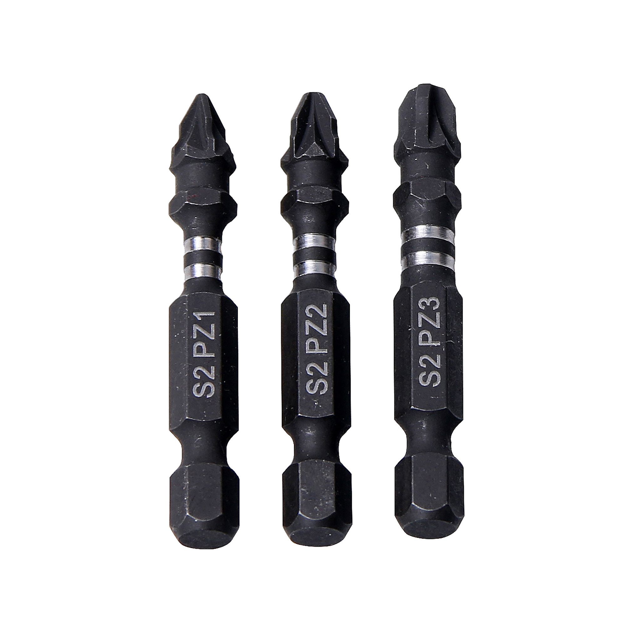 Erbauer PZ Impact Screwdriver bit (L)50mm, 3 pieces