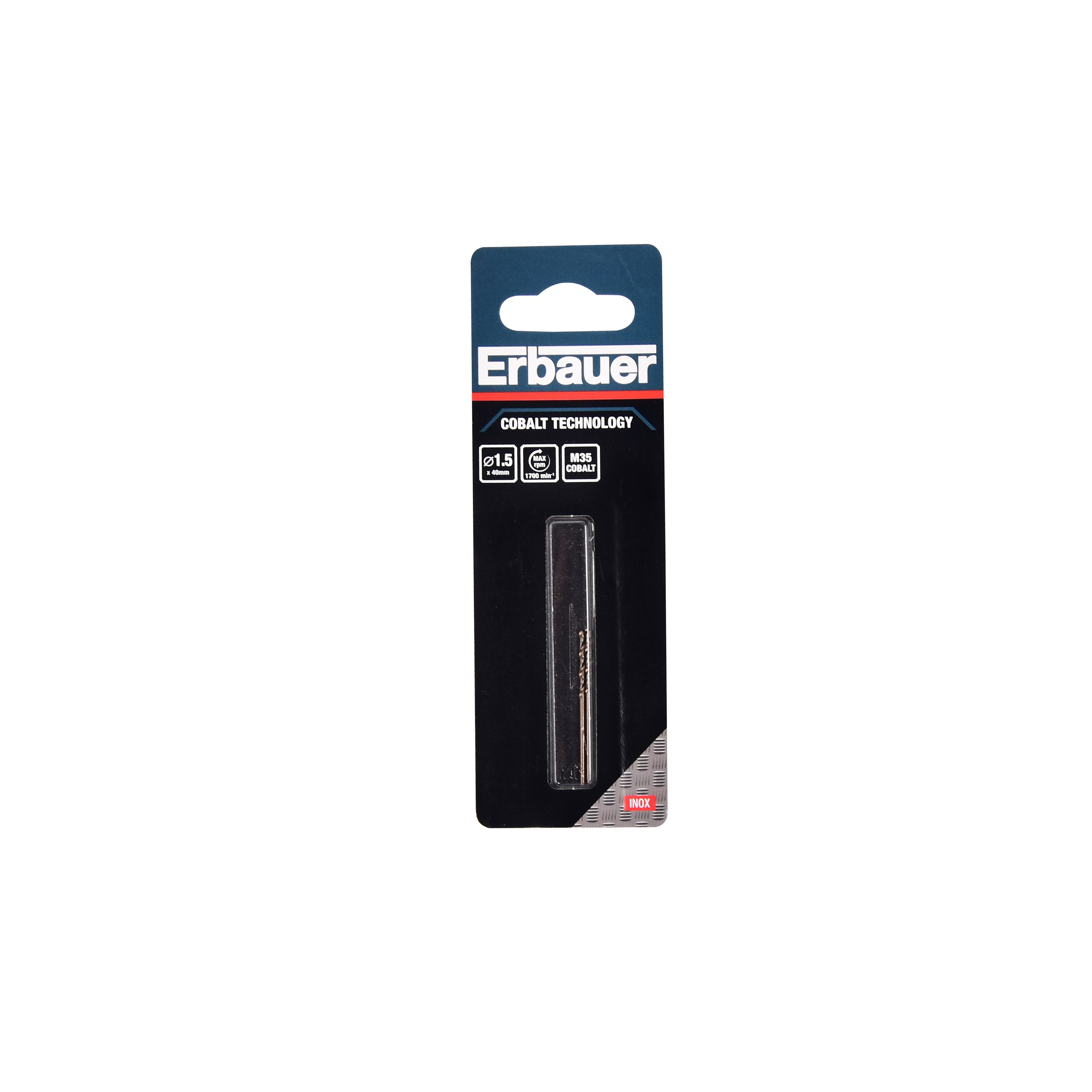 Erbauer Round HSS Drill bit (Dia)1.5mm (L)40mm, Pack of 2