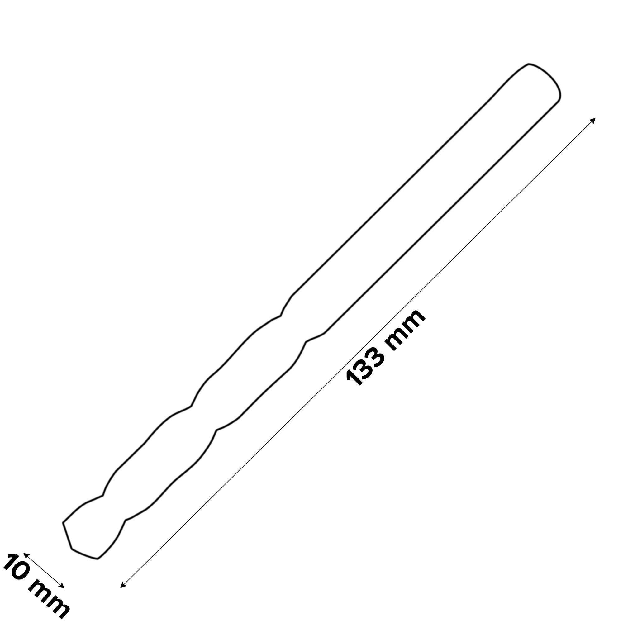 Erbauer Round HSS Drill bit (Dia)10mm (L)133mm