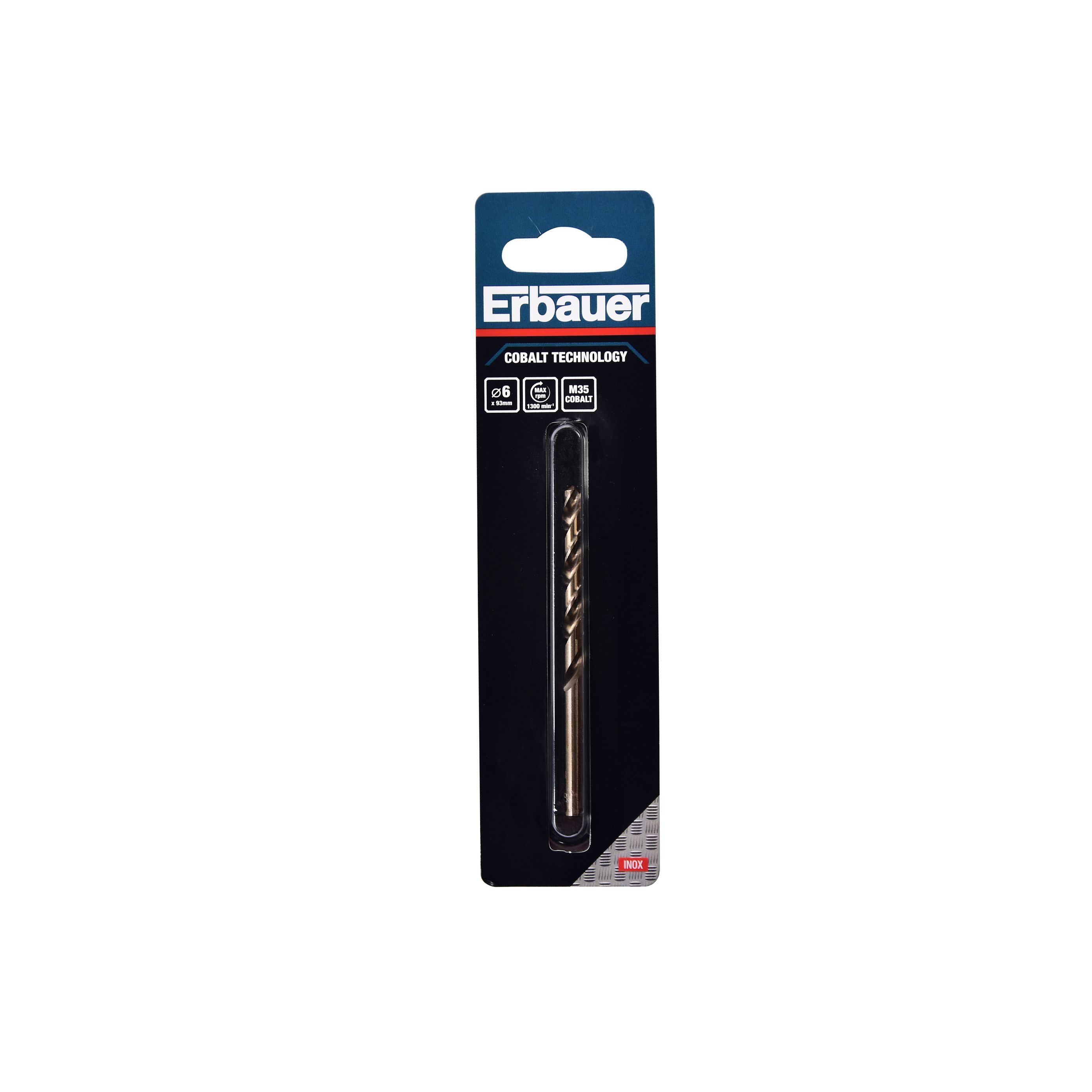 Erbauer Round HSS Drill bit (Dia)6mm (L)93mm
