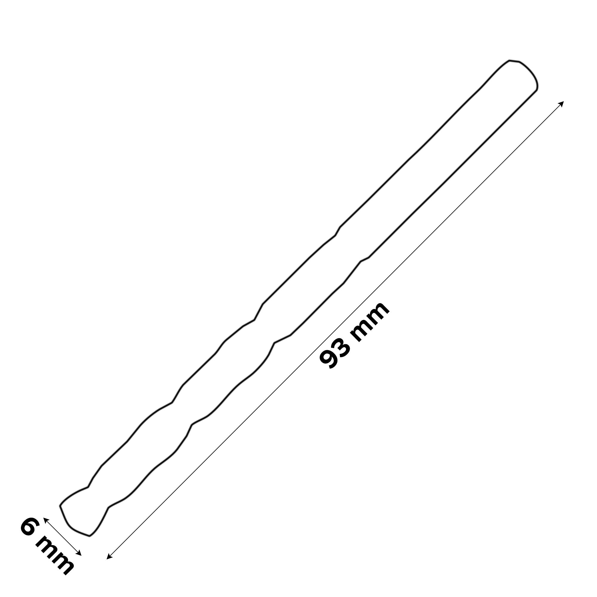 Erbauer Round HSS Drill bit (Dia)6mm (L)93mm