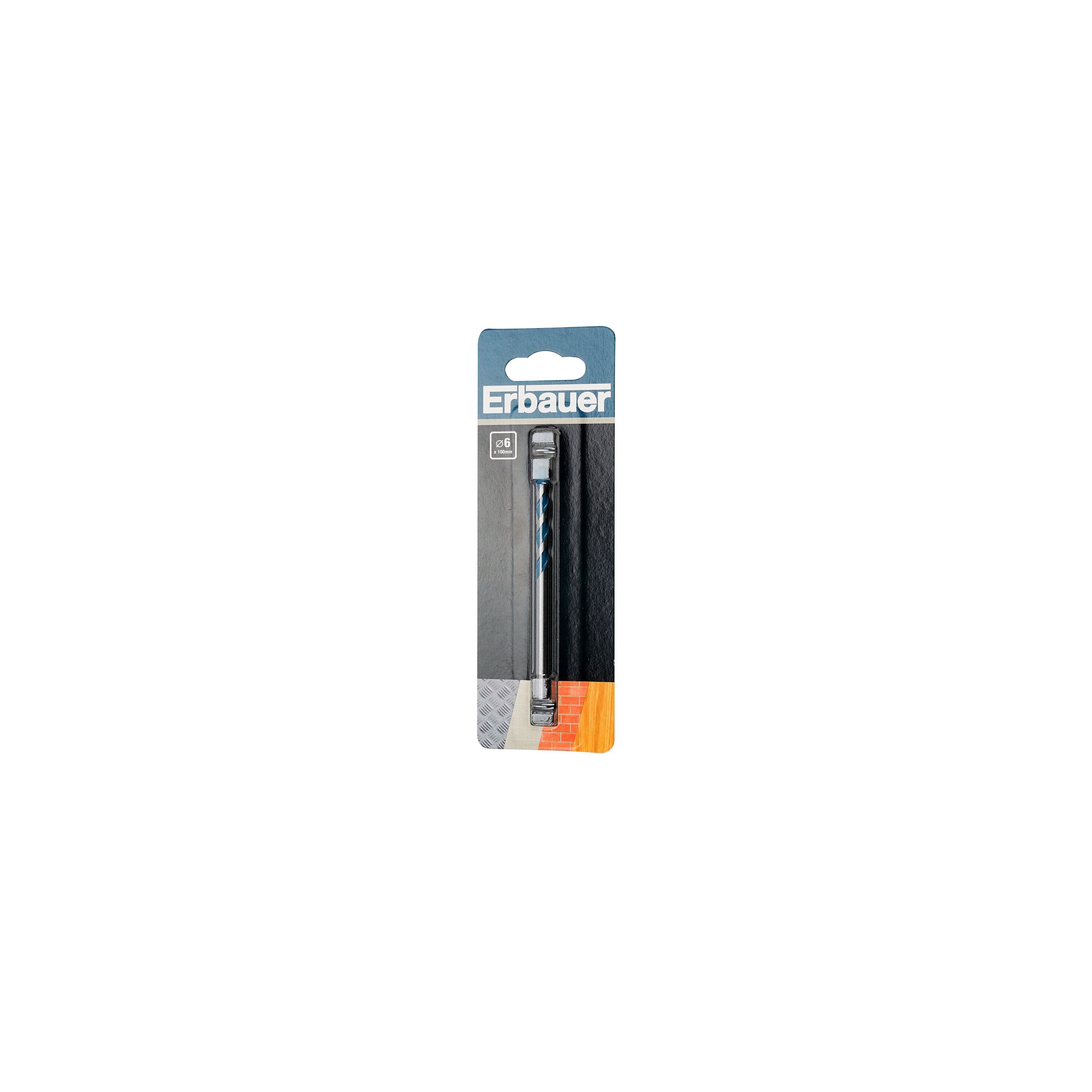 Erbauer Round Multi-purpose Drill bit (Dia)6mm (L)100mm