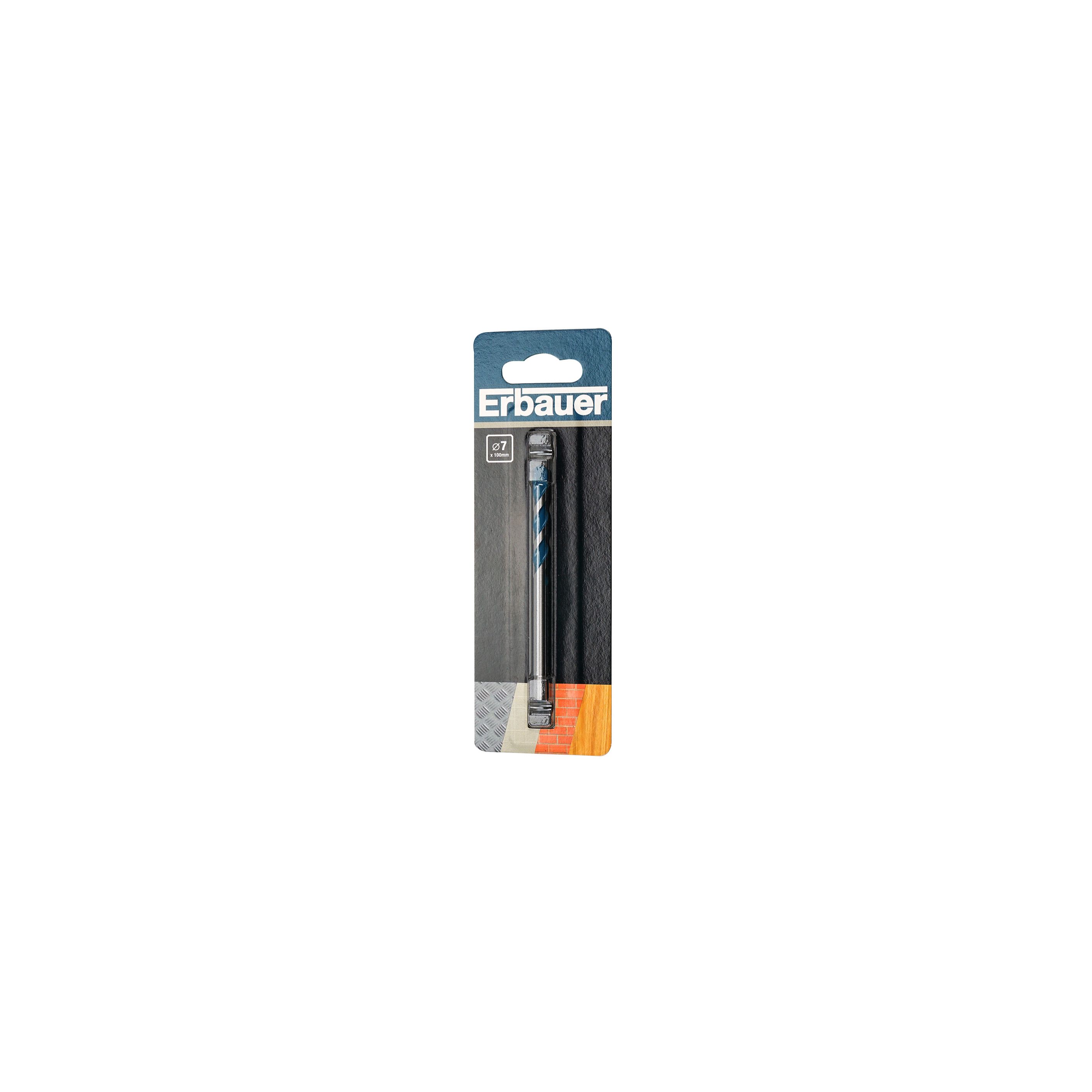 Erbauer Round Multi-purpose Drill bit (Dia)7mm (L)100mm