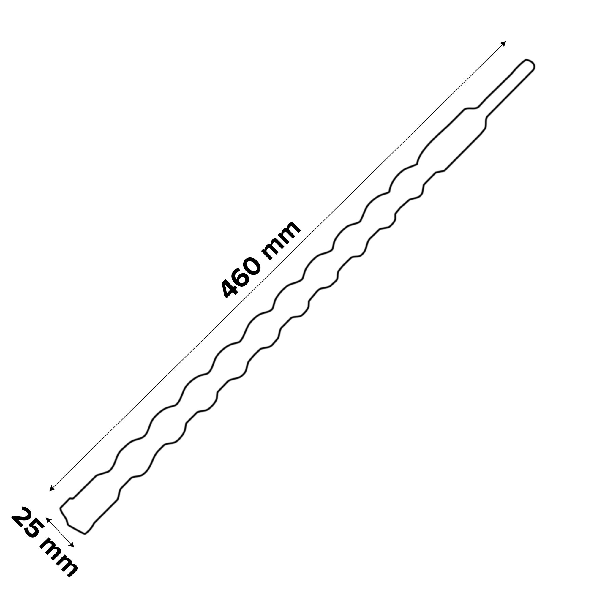 Erbauer SDS plus Masonry Drill bit (Dia)25mm (L)460mm