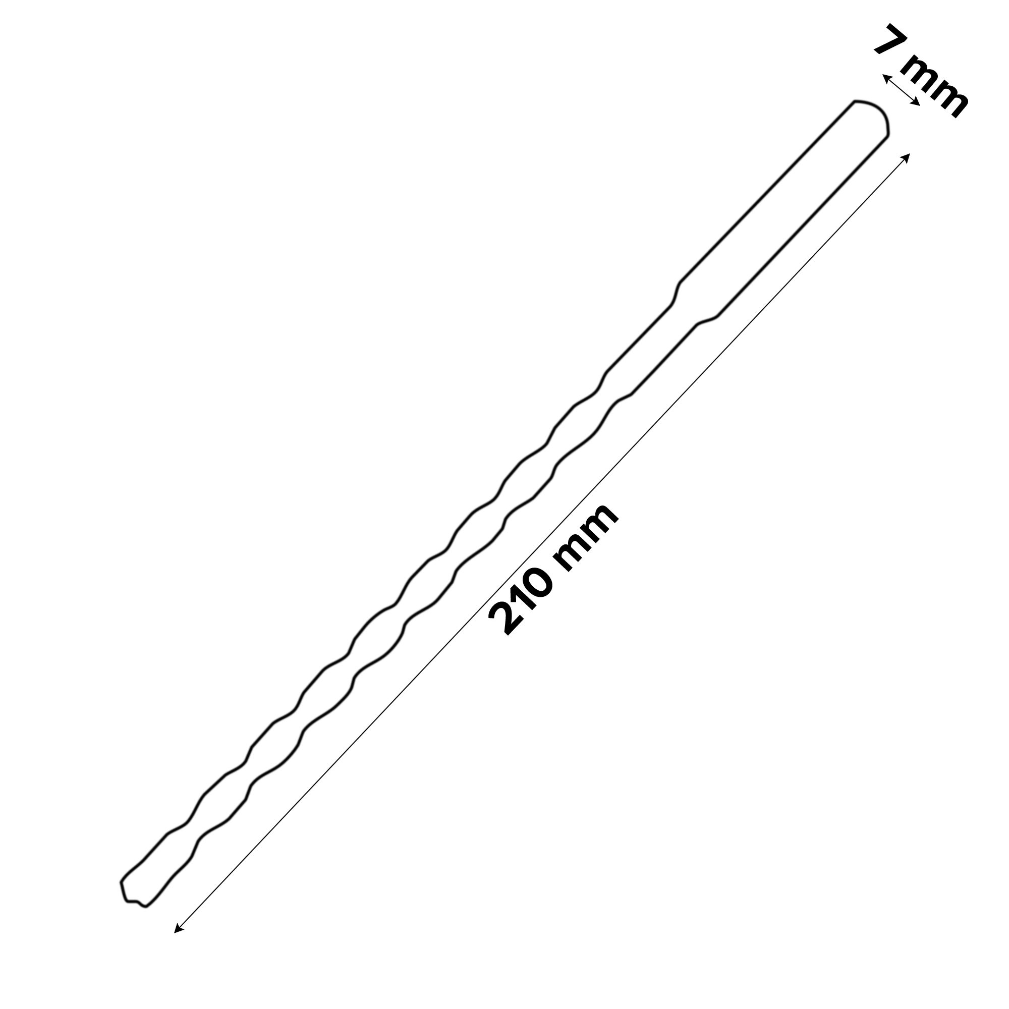 Erbauer SDS plus Masonry Drill bit (Dia)7mm (L)210mm
