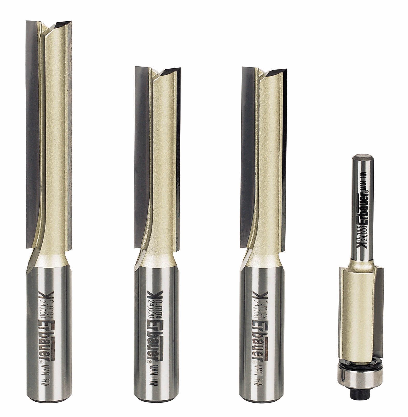 Erbauer shank 4 piece Kitchen fitters router set Tradepoint