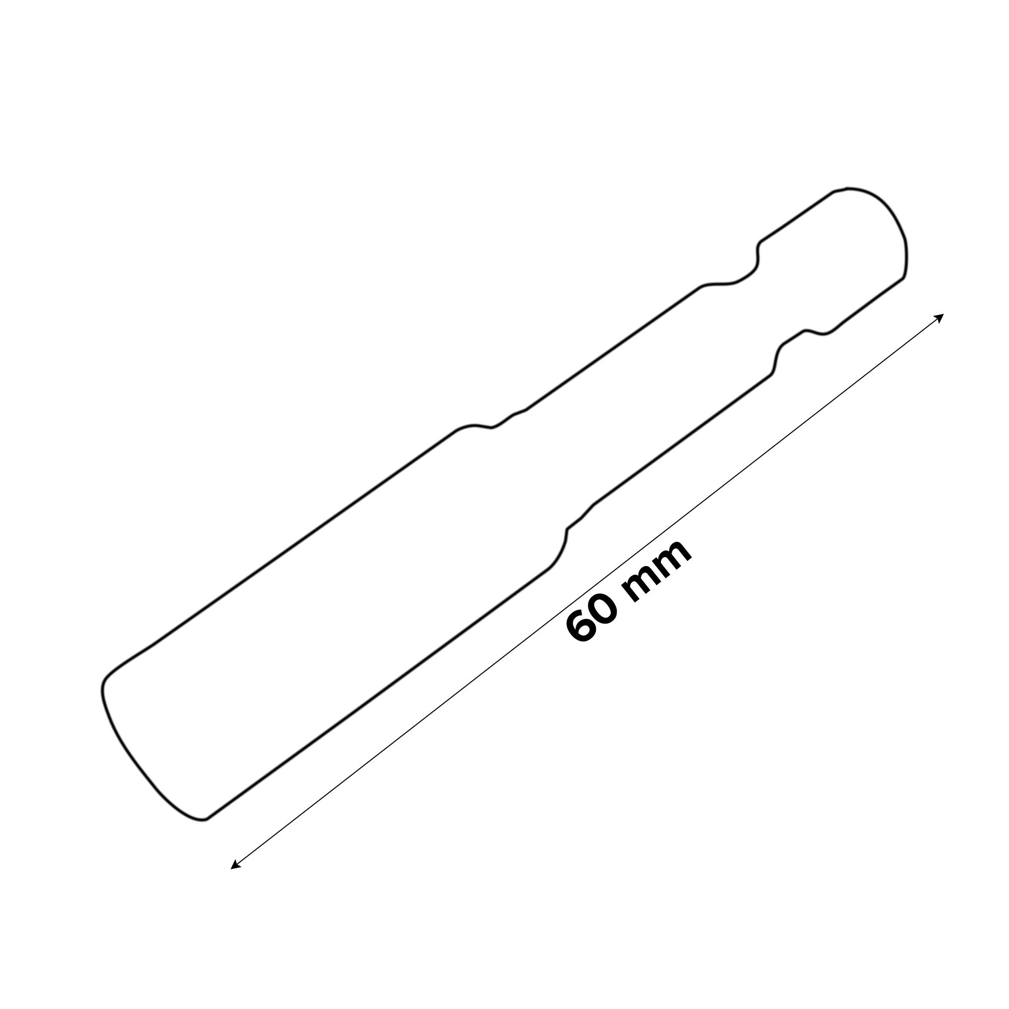 Erbauer Stainless steel Screwdriver bit holder (L)60mm
