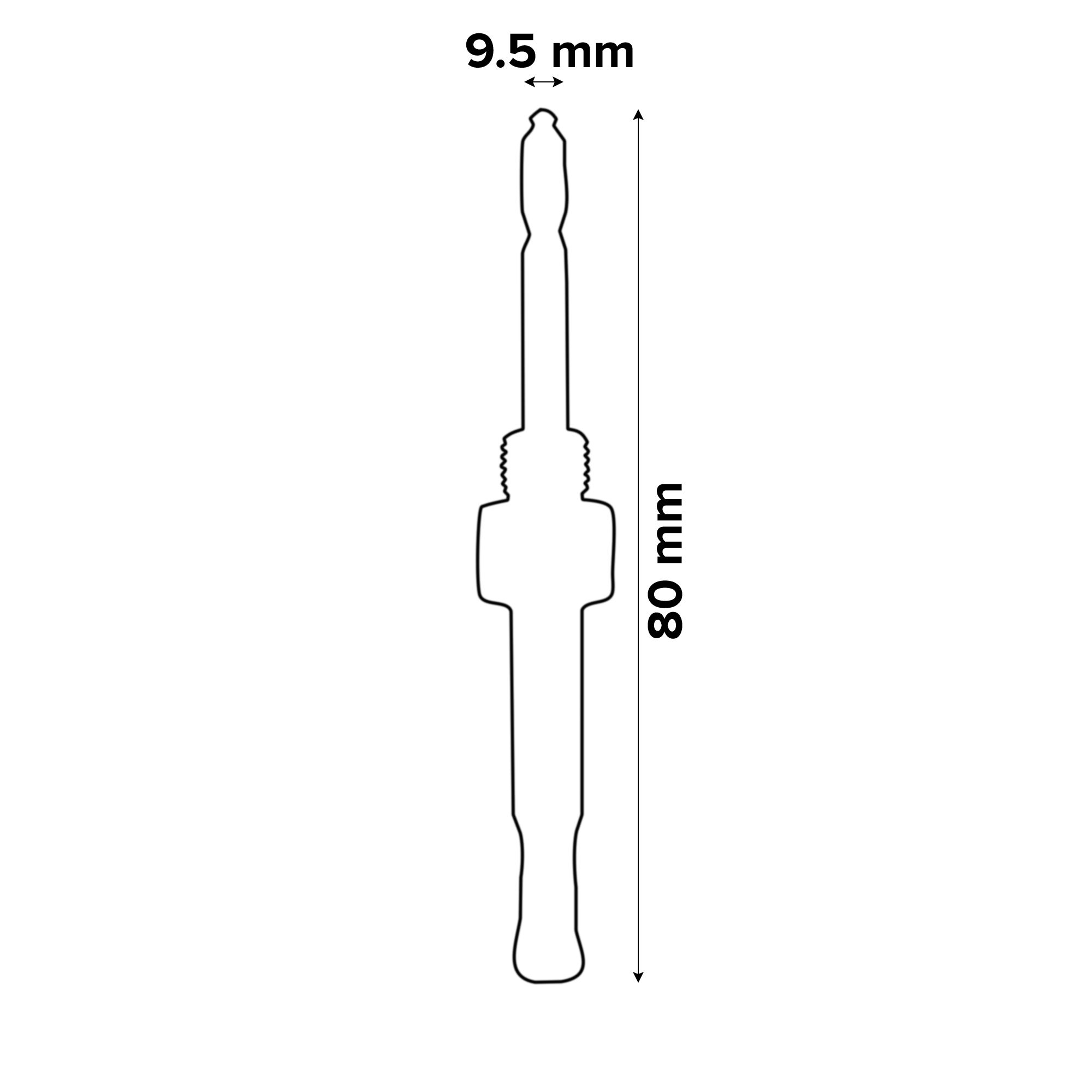 Erbauer Steel SDS Arbor (L)80mm (Dia)9.5mm