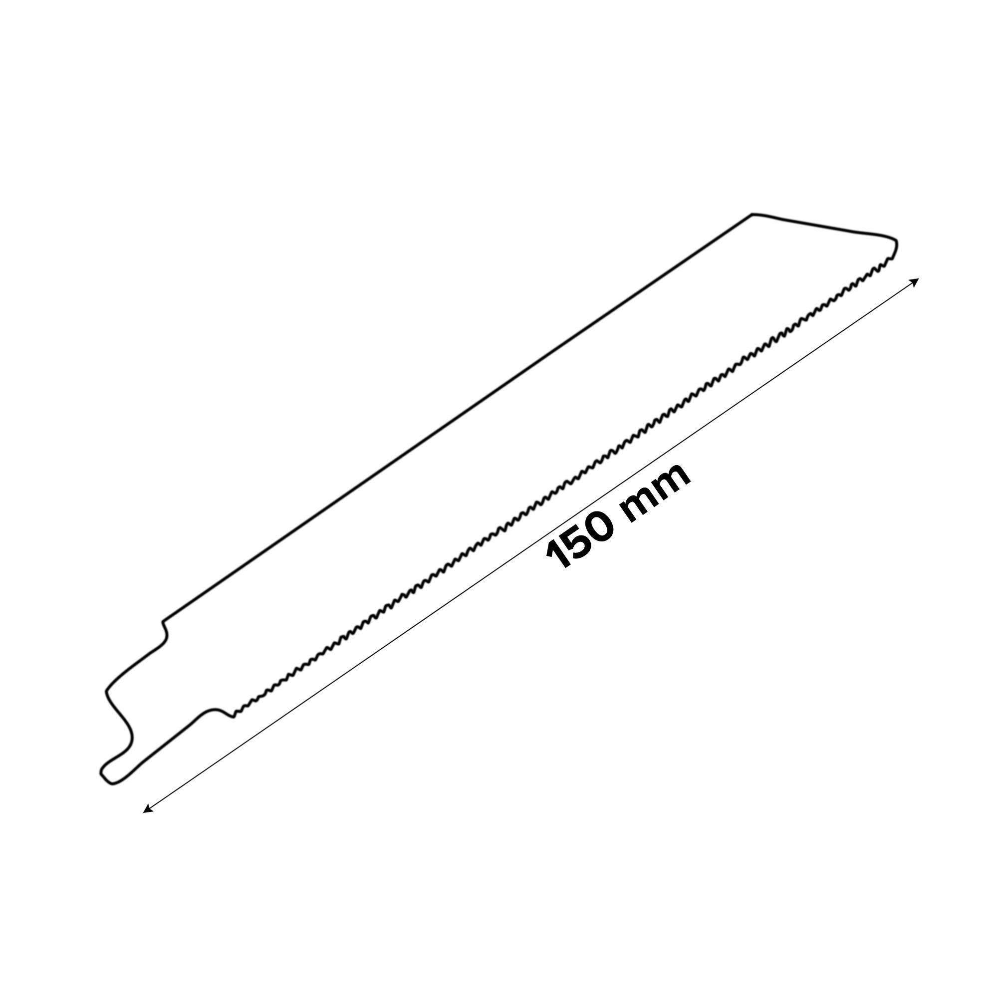 Erbauer Universal Reciprocating saw blade S922EF (L)150mm, Pack of 2