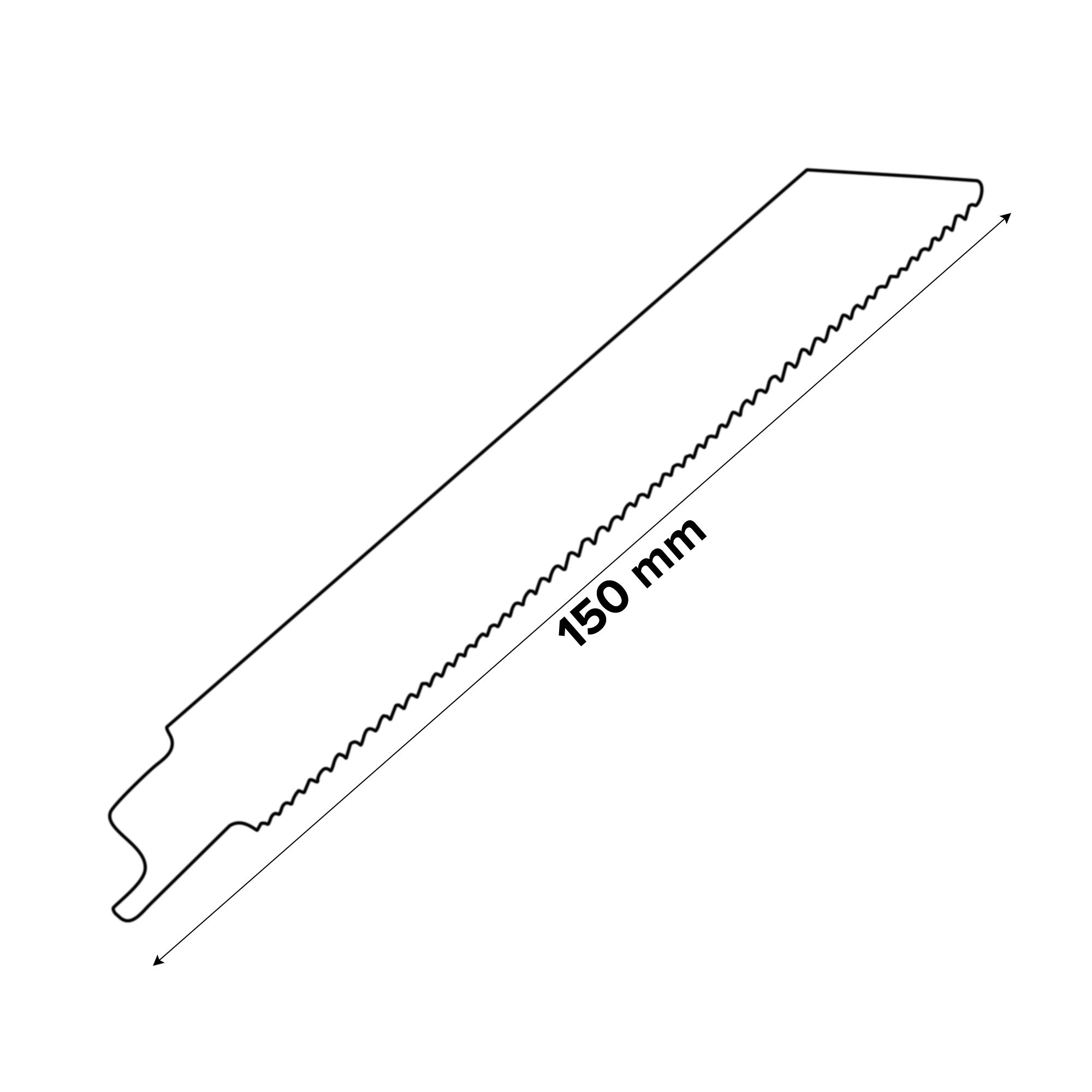 Erbauer Universal Reciprocating saw blade S922VF (L)150mm, Pack of 2