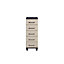 Eris Gloss black & pale grey 5 Drawer Chest of drawers (H)1102mm (W)404mm (D)424mm