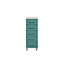 Eris Gloss teal elm effect 5 Drawer Chest of drawers (H)1102mm (W)404mm (D)424mm