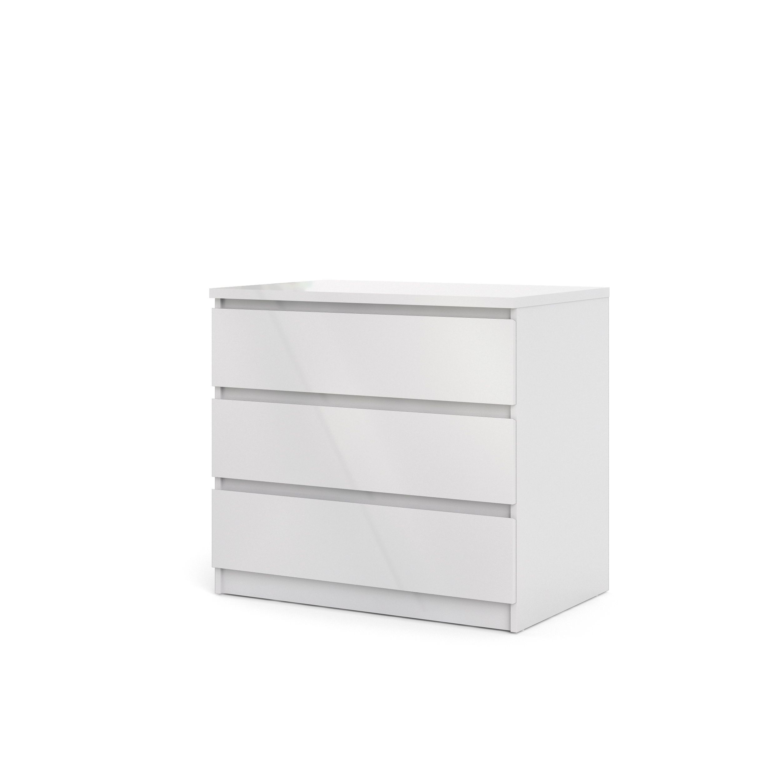 High white gloss chest store of drawers