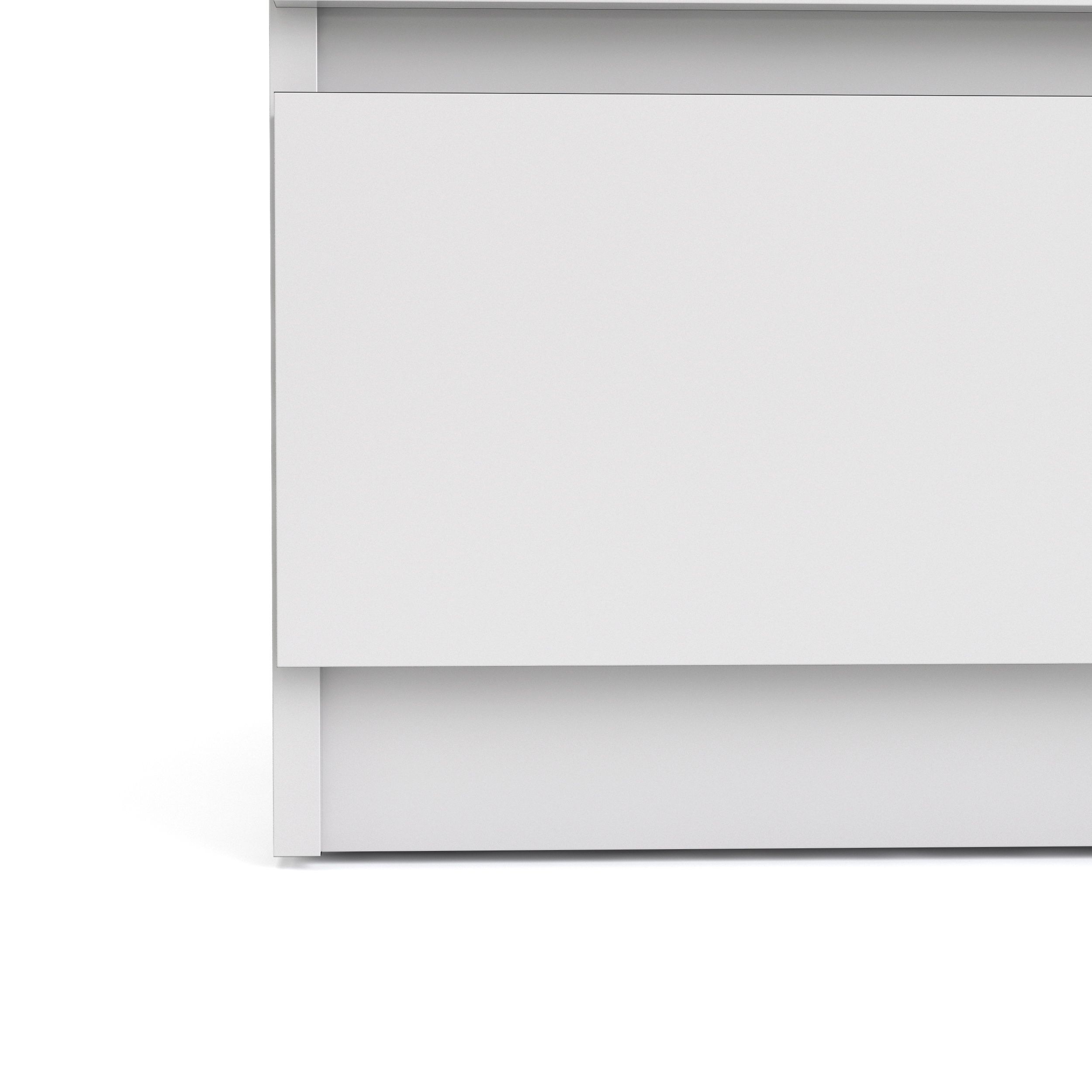 Esla High gloss white 3 Drawer Chest of drawers (H)700mm (W)770mm (D)500mm