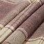 Esmeralda Purple Check Lined Eyelet Curtains (W)167cm (L)183cm, Pair